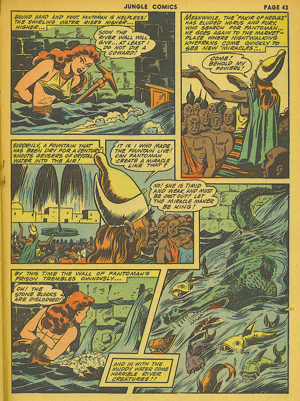 Read online Jungle Comics comic -  Issue #41 - 45