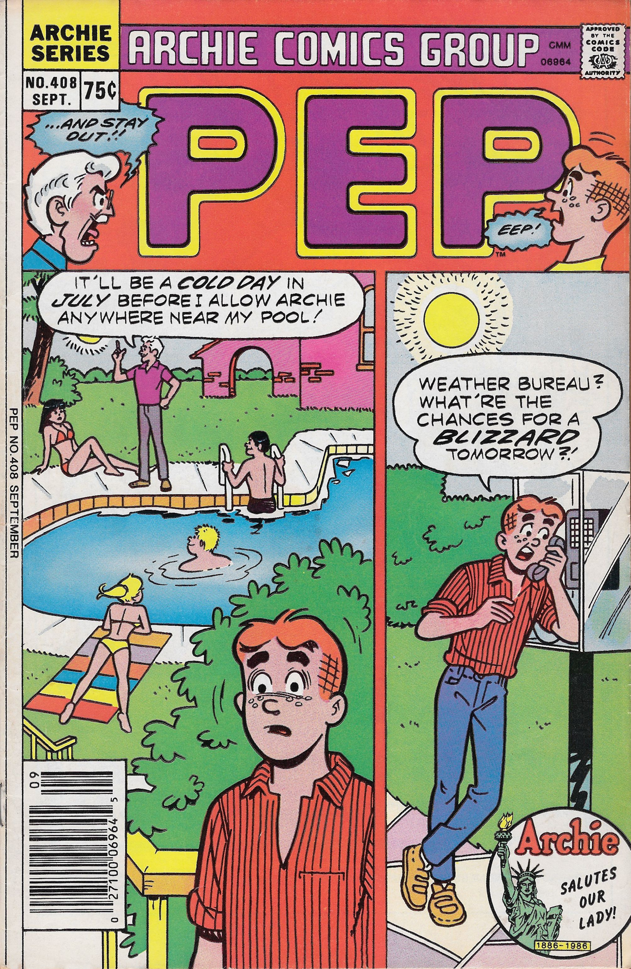 Read online Pep Comics comic -  Issue #408 - 1