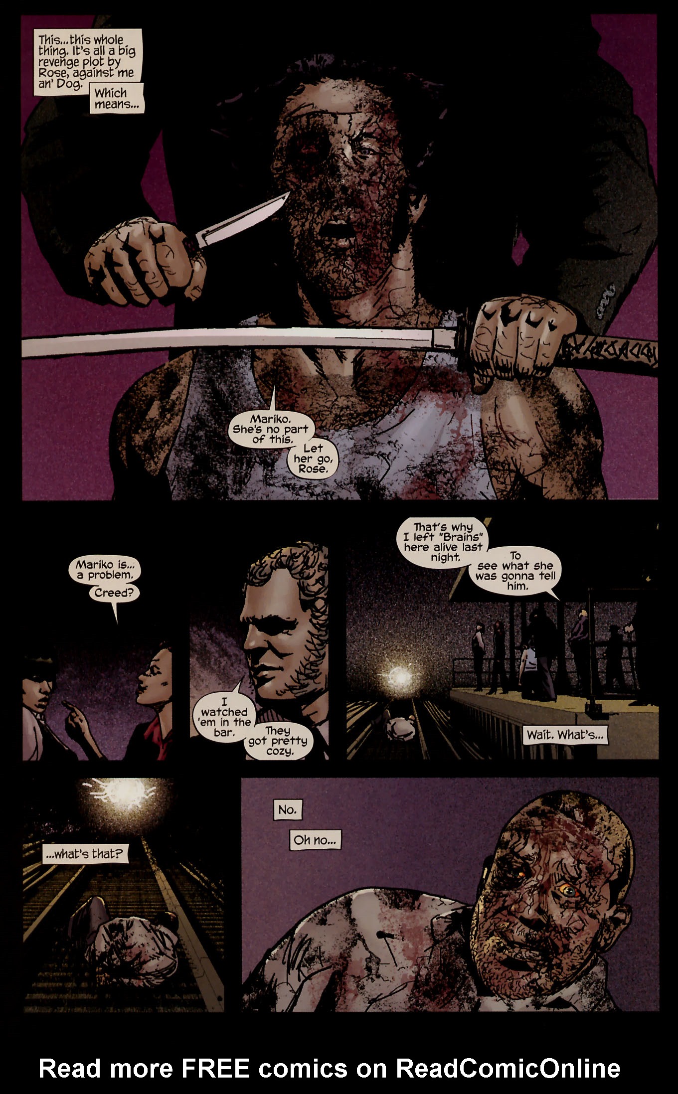 Read online Wolverine Noir comic -  Issue #4 - 17