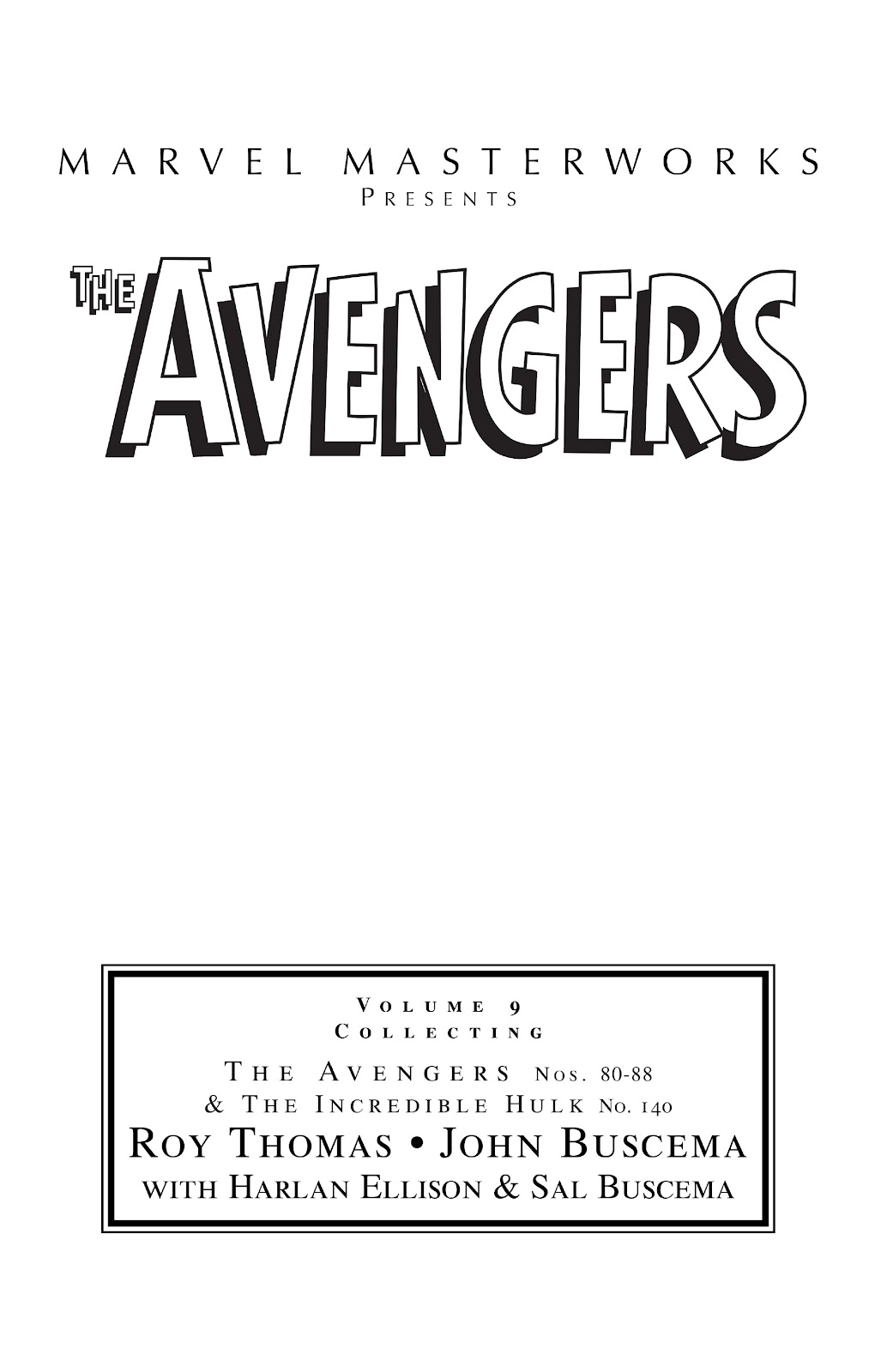 Marvel Masterworks: The Avengers issue TPB 9 (Part 1) - Page 2