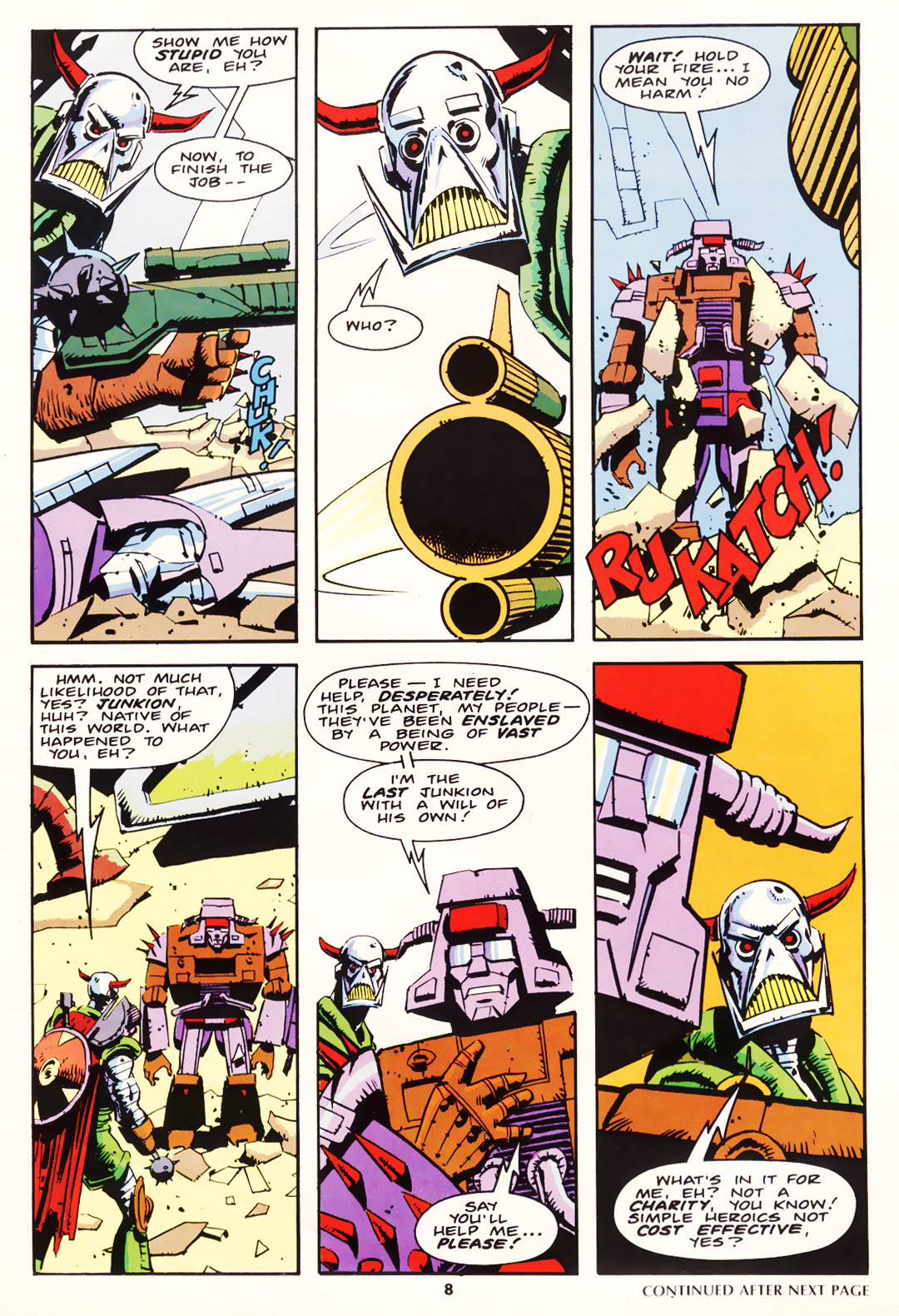 Read online The Transformers (UK) comic -  Issue #146 - 8