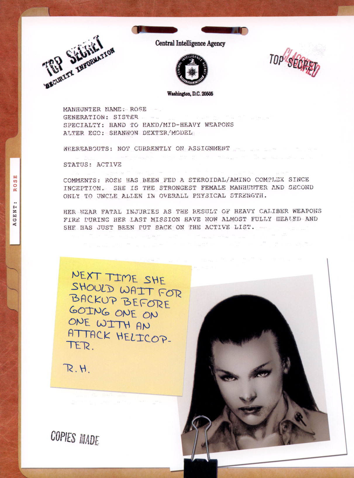 Read online Athena Inc. Agent Roster comic -  Issue # Full - 11