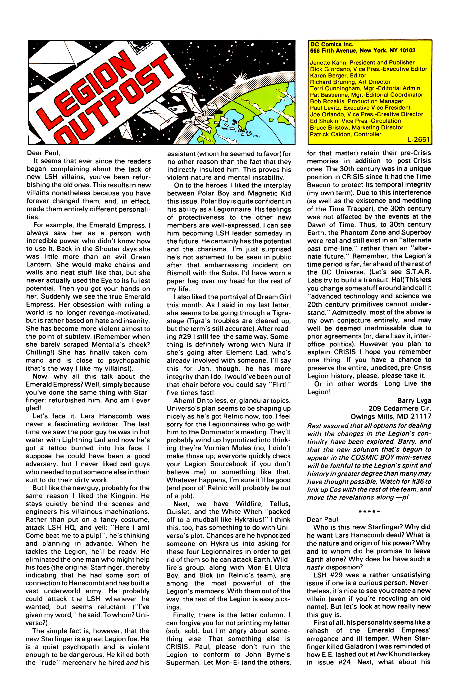 Read online Legion of Super-Heroes (1984) comic -  Issue #34 - 29