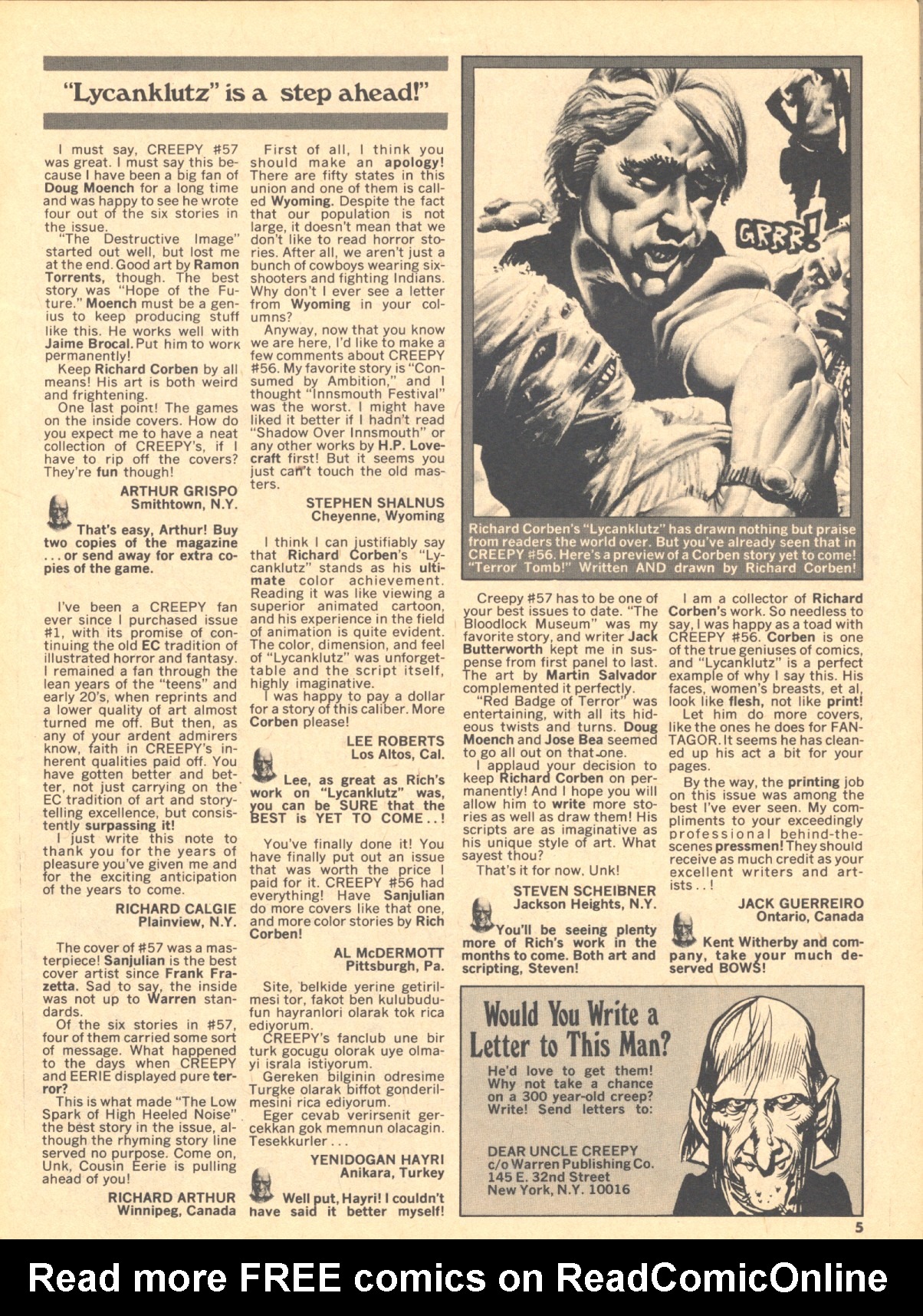 Read online Creepy (1964) comic -  Issue #59 - 5