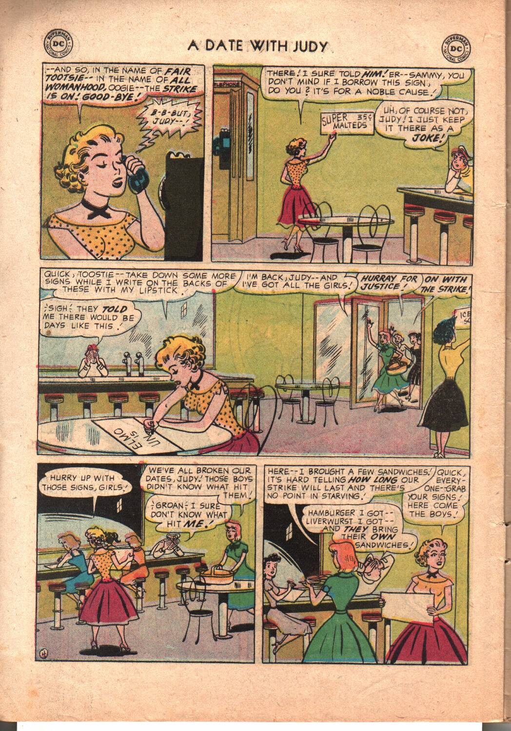 Read online A Date with Judy comic -  Issue #60 - 6