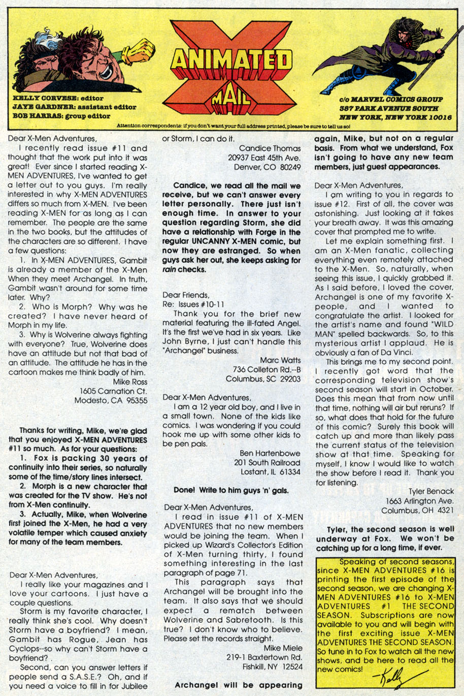 X-Men Adventures (1992) Issue #14 #14 - English 25