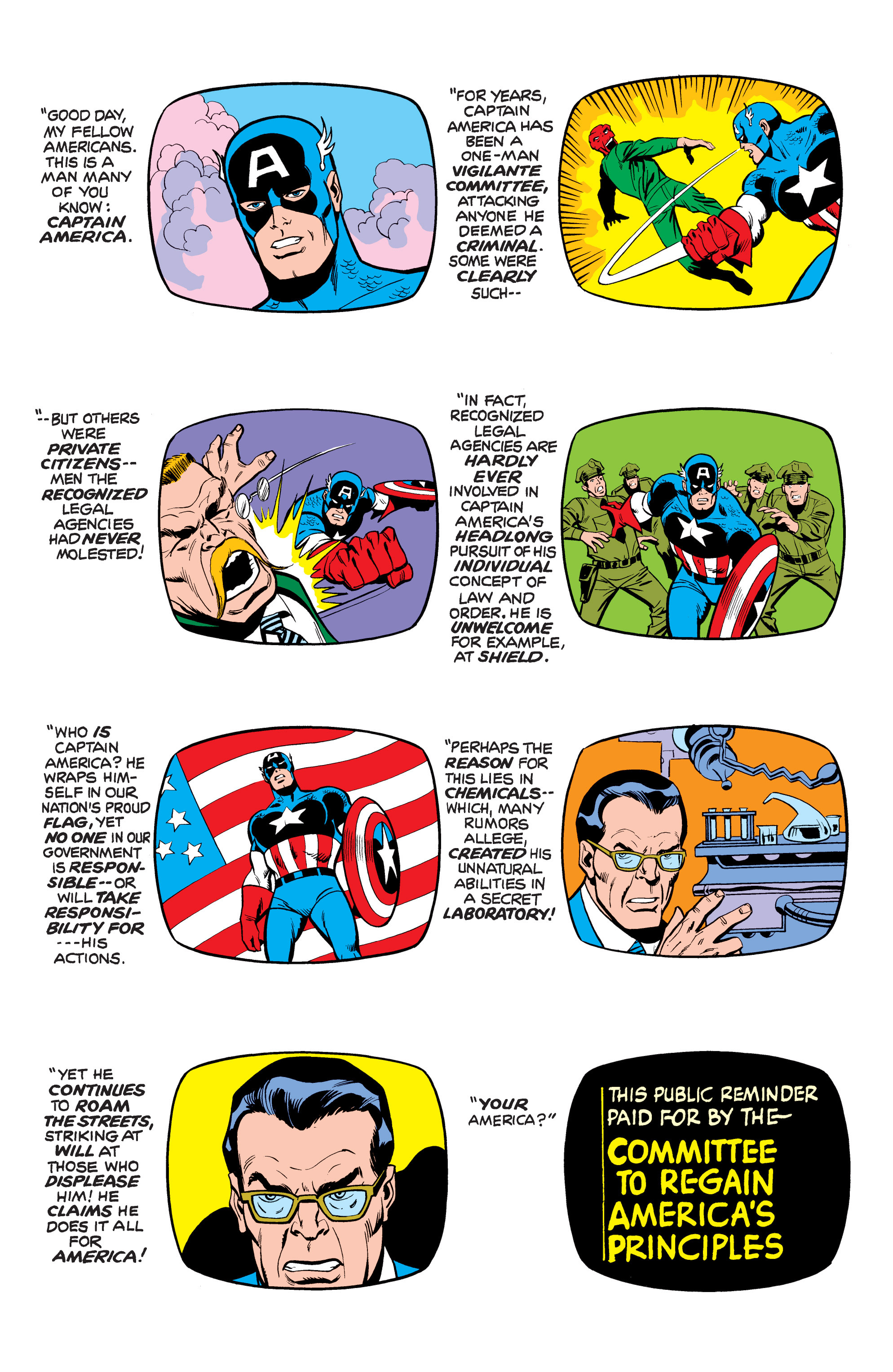 Read online Marvel Masterworks: Captain America comic -  Issue # TPB 8 (Part 2) - 100