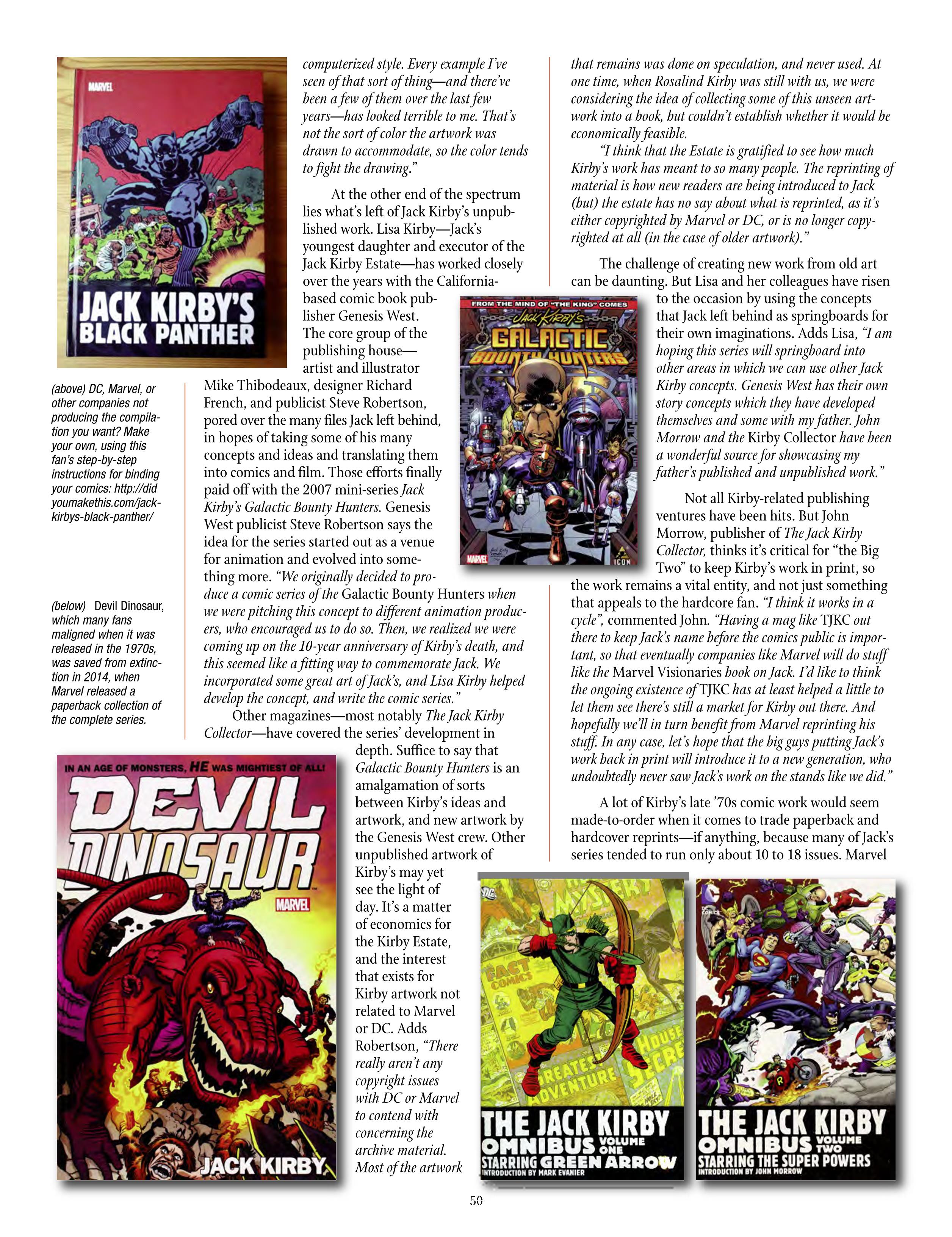 Read online The Jack Kirby Collector comic -  Issue #69 - 52
