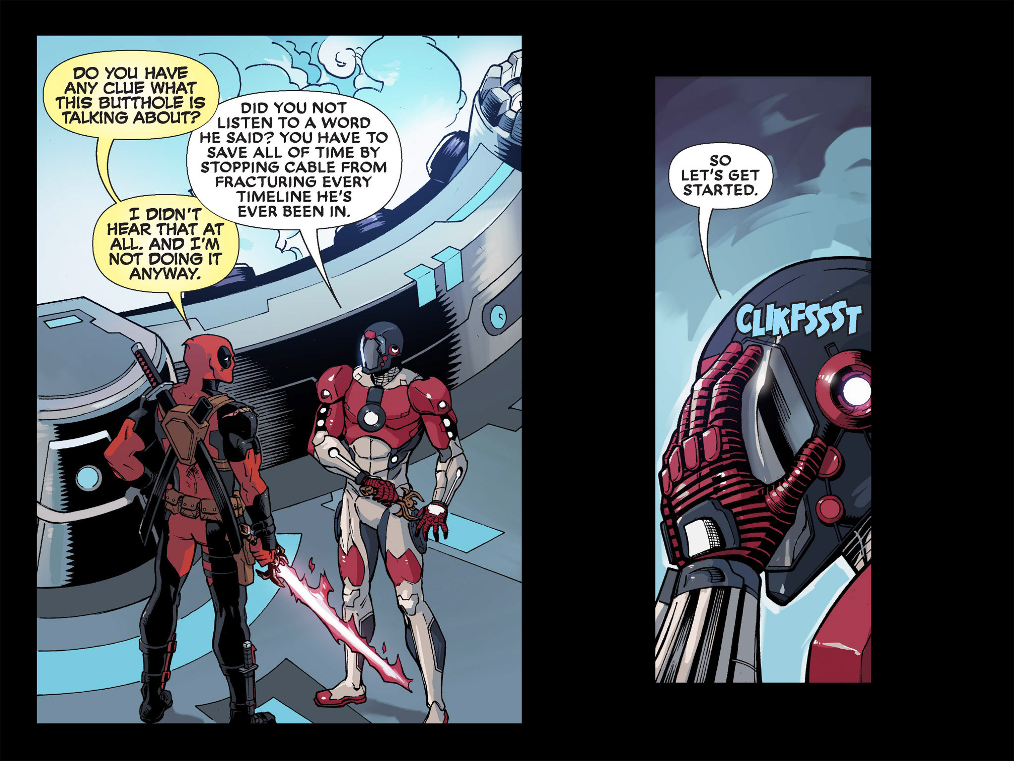Read online Deadpool & Cable: Split Second Infinite Comic comic -  Issue #4 - 50