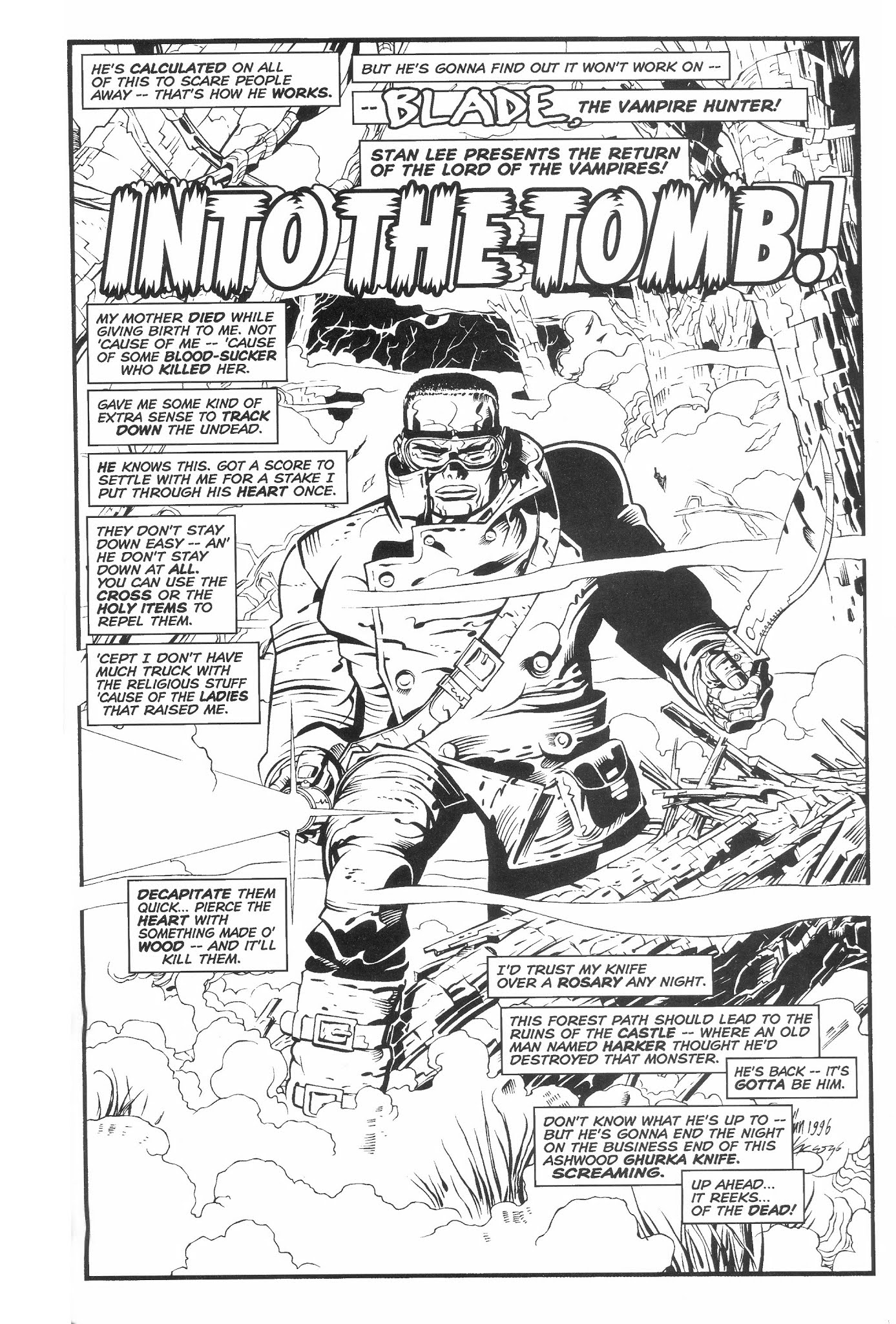 Read online Blade: Black & White comic -  Issue # TPB - 95