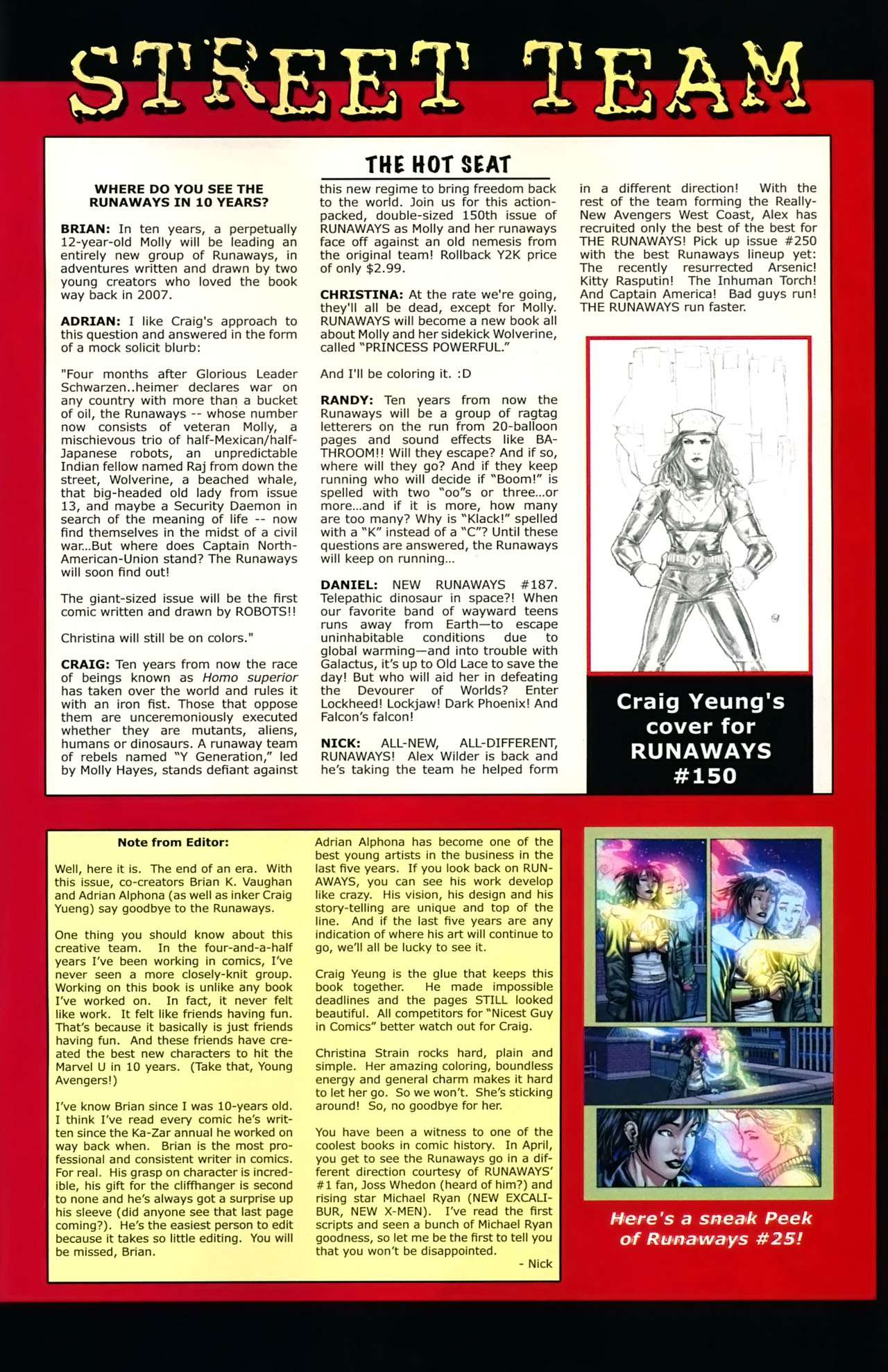 Read online Runaways (2005) comic -  Issue #24 - 26