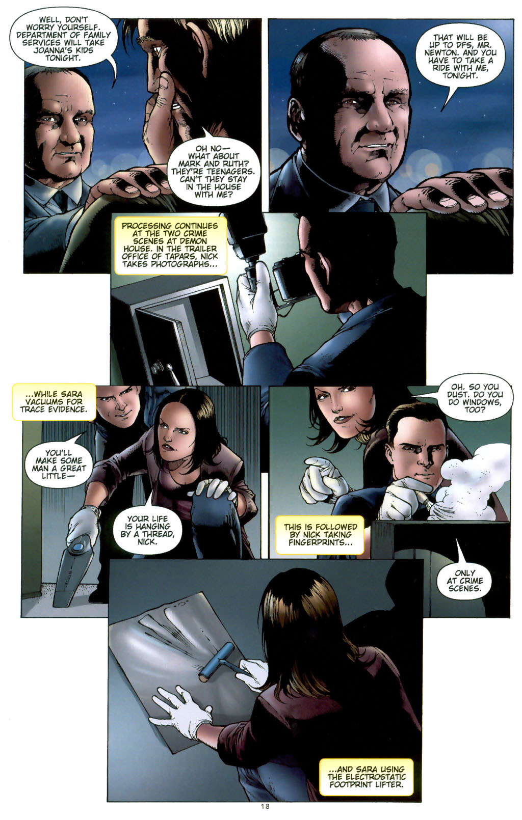Read online CSI: Crime Scene Investigation: Demon House comic -  Issue #2 - 20