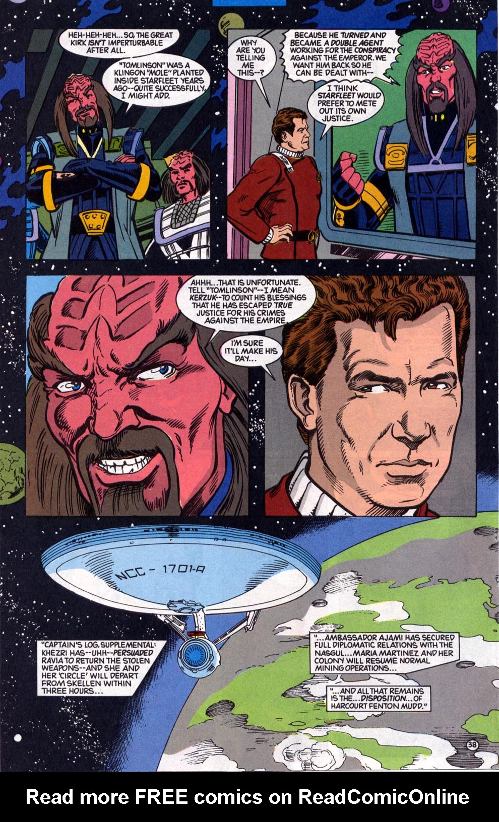 Read online Star Trek (1989) comic -  Issue #24 - 39