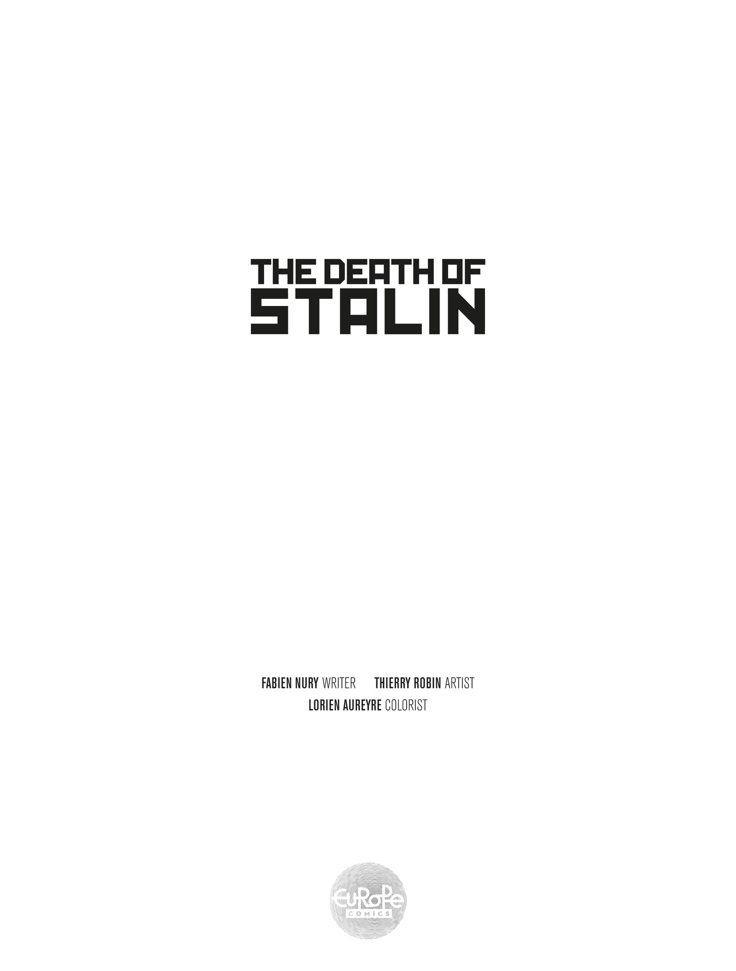 Read online The Death Of Stalin comic -  Issue #1 - 2