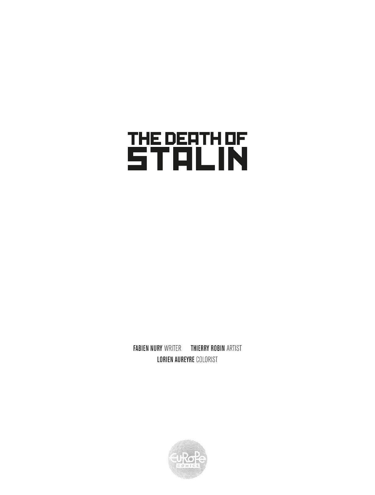 The Death Of Stalin 1 Page 1