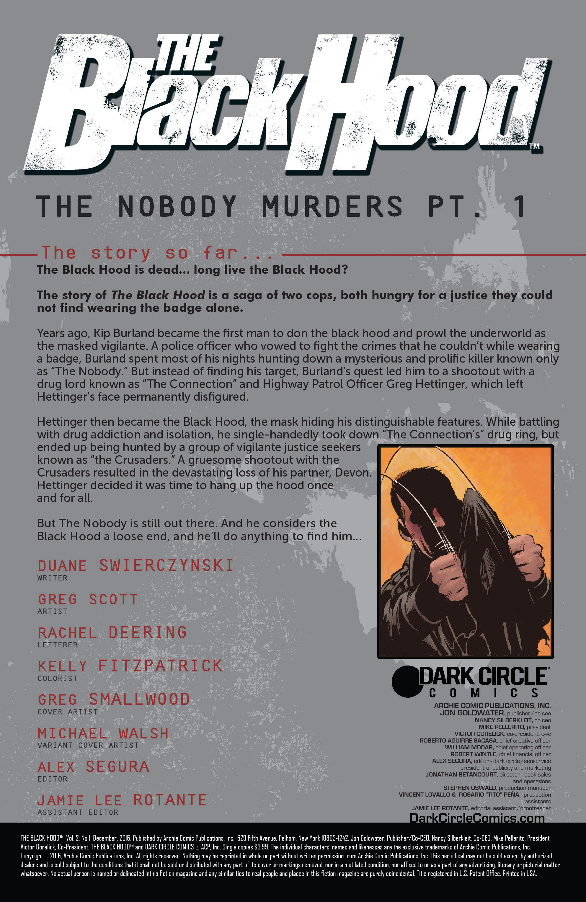 Read online The Black Hood (2016) comic -  Issue #1 - 2
