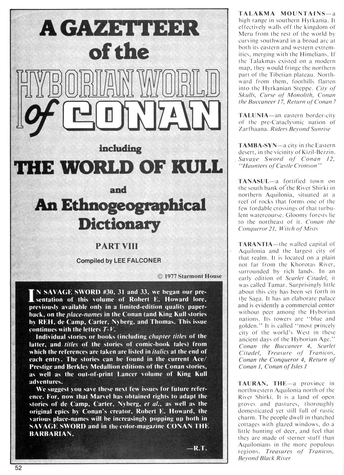 Read online The Savage Sword Of Conan comic -  Issue #40 - 52