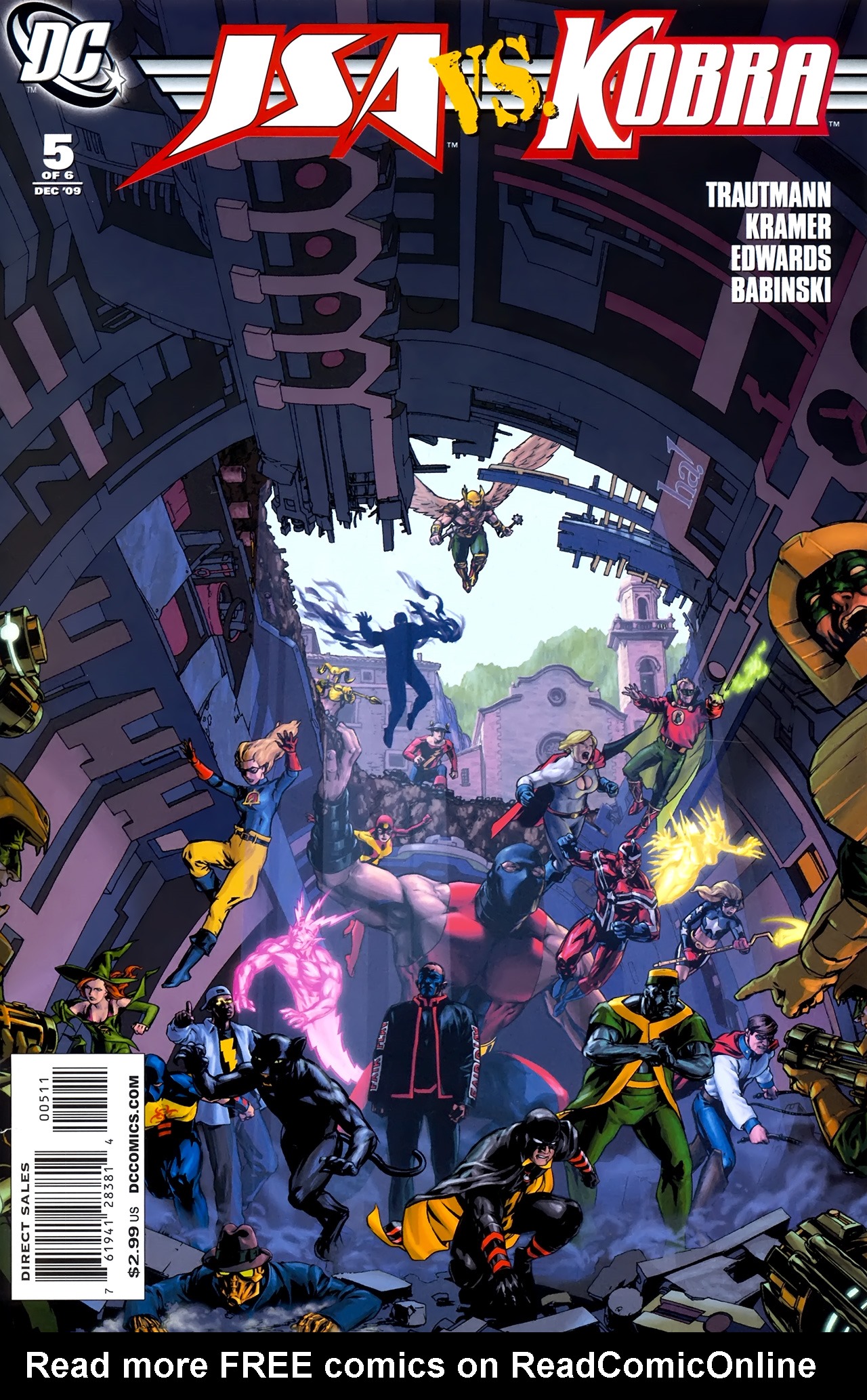 Read online JSA vs. Kobra comic -  Issue #5 - 1