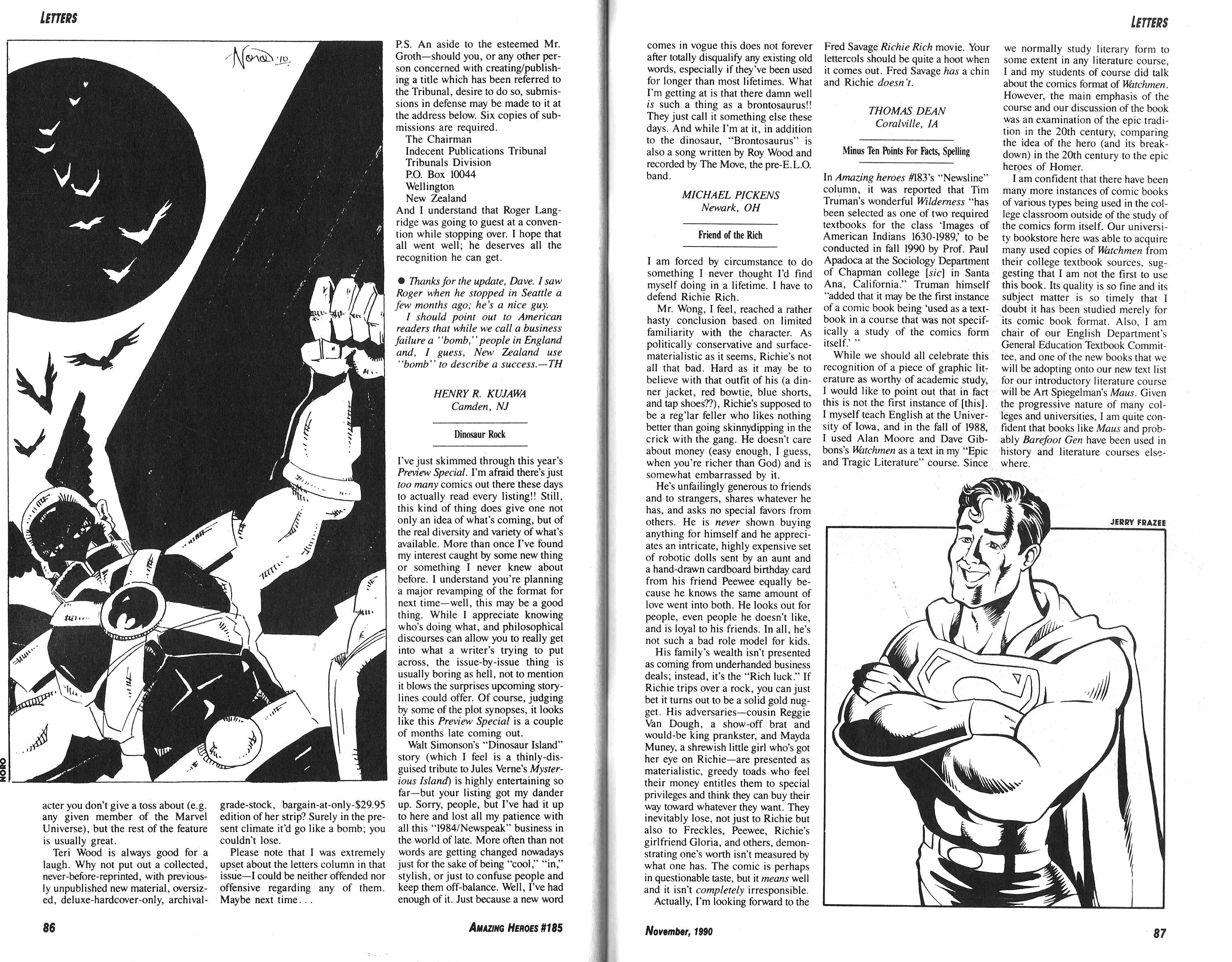 Read online Amazing Heroes comic -  Issue #185 - 44