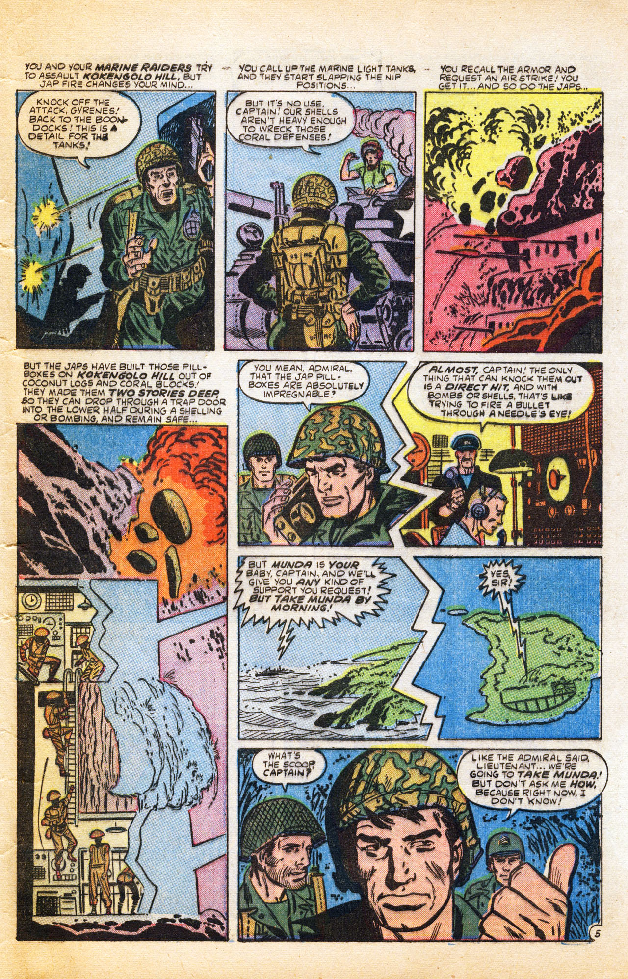 Read online Marines in Battle comic -  Issue #8 - 32