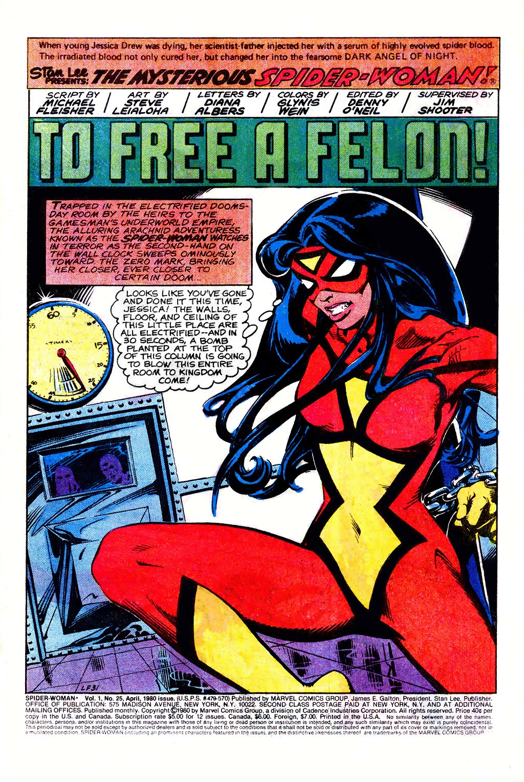 Read online Spider-Woman (1978) comic -  Issue #25 - 2