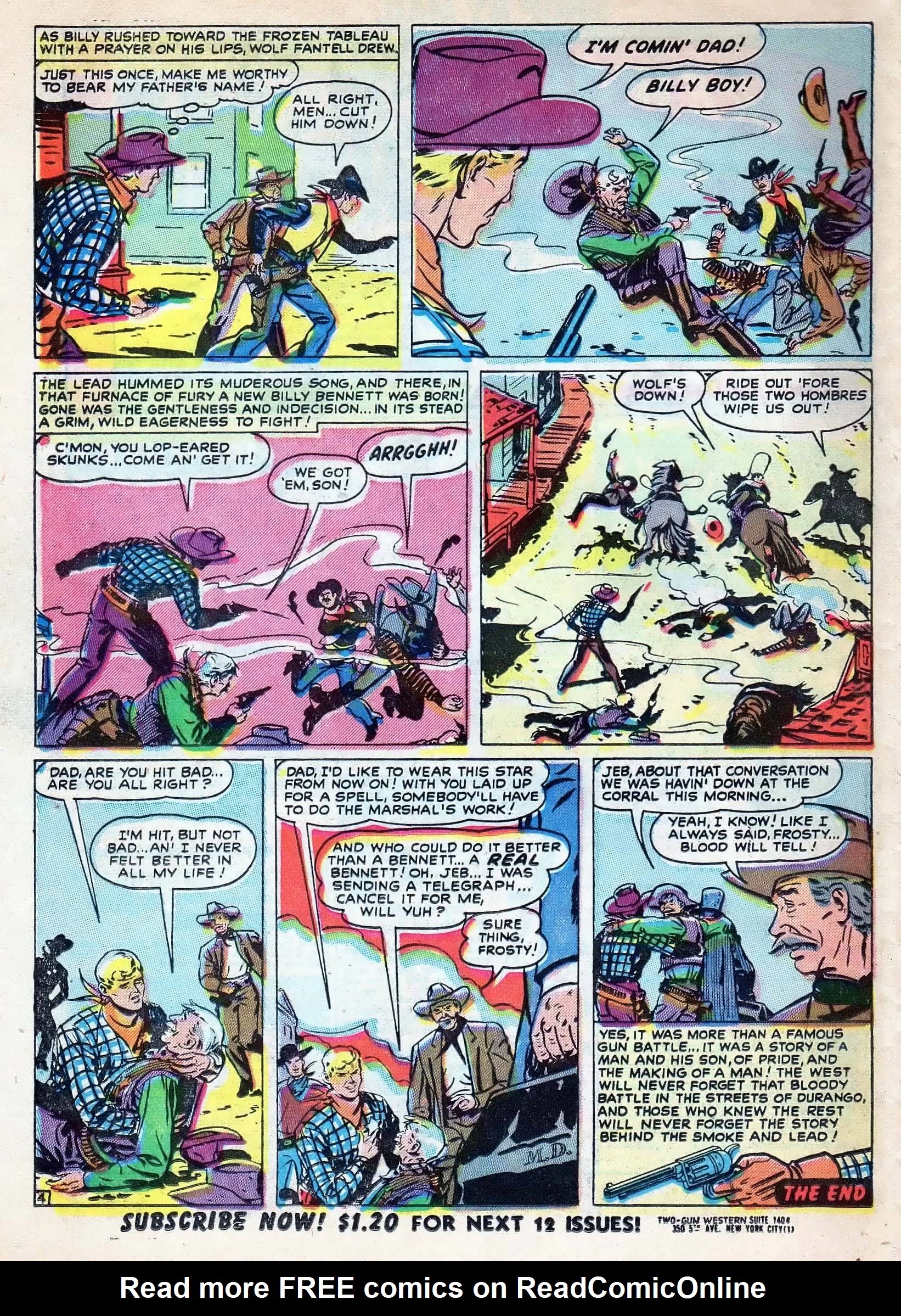 Read online Two Gun Western (1950) comic -  Issue #9 - 25
