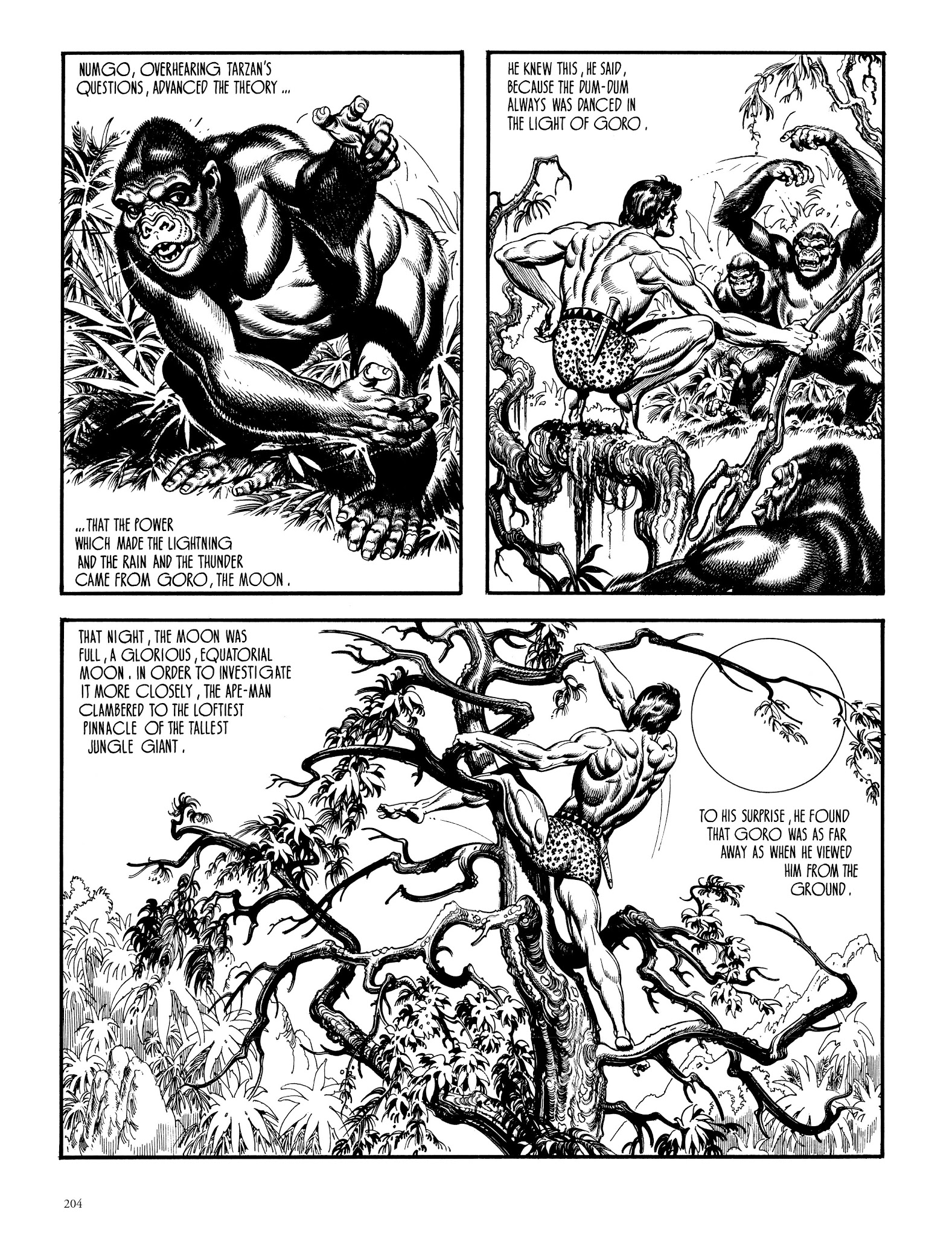 Read online Edgar Rice Burroughs' Tarzan: Burne Hogarth's Lord of the Jungle comic -  Issue # TPB - 203