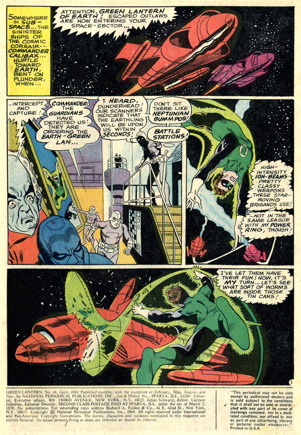 Read online Green Lantern (1960) comic -  Issue #68 - 3