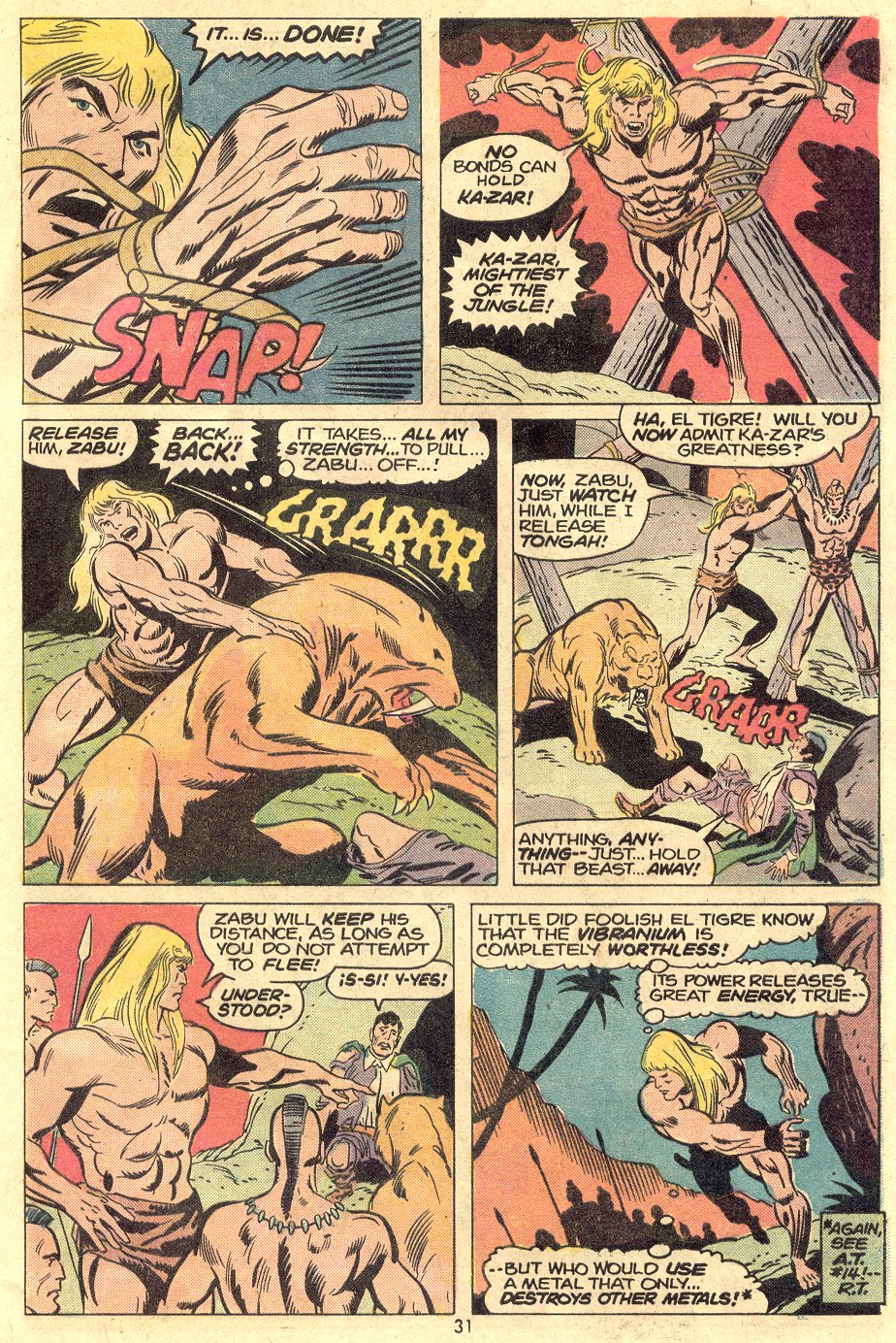 Read online Ka-Zar comic -  Issue #4 - 22