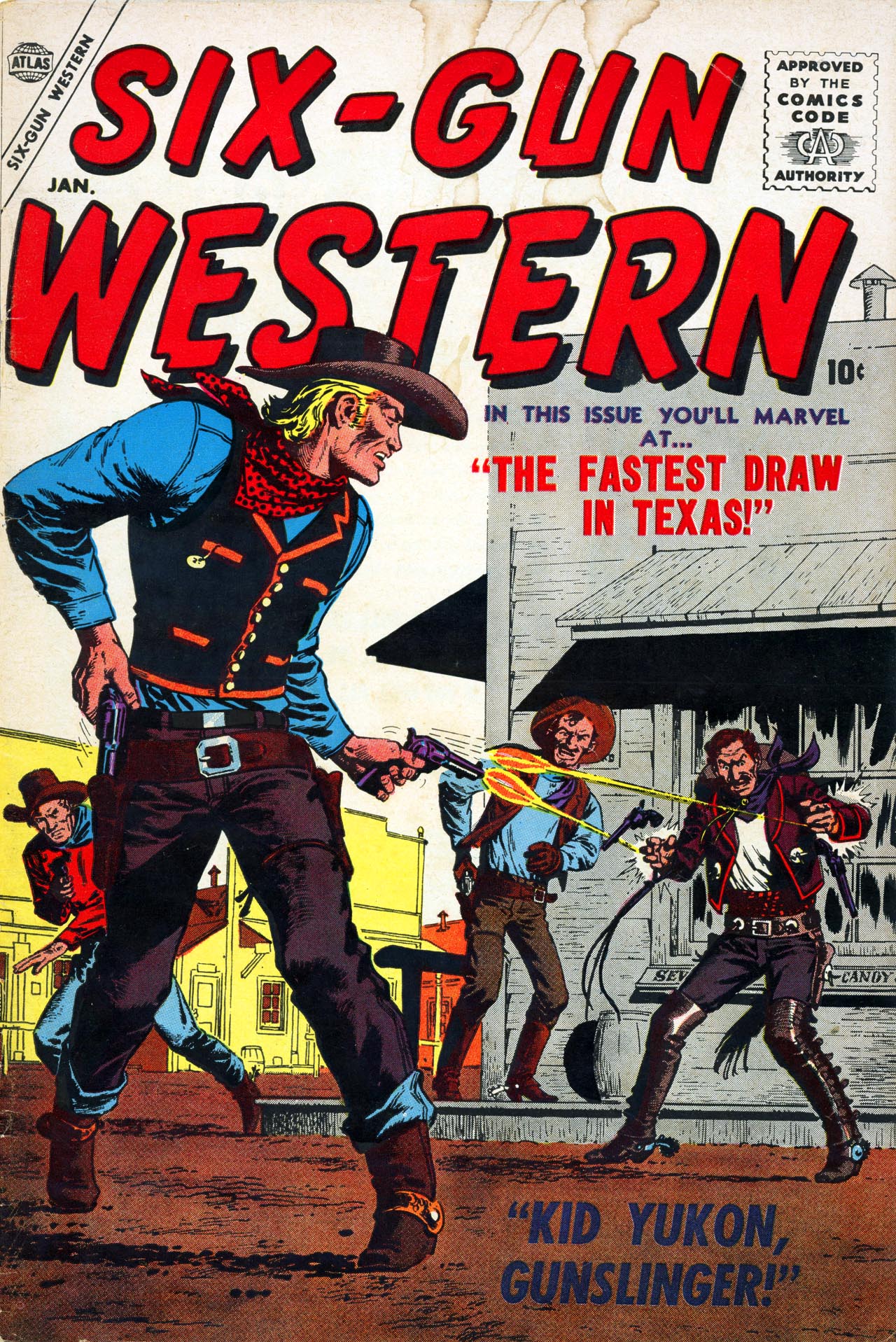 Read online Six-Gun Western comic -  Issue #1 - 1