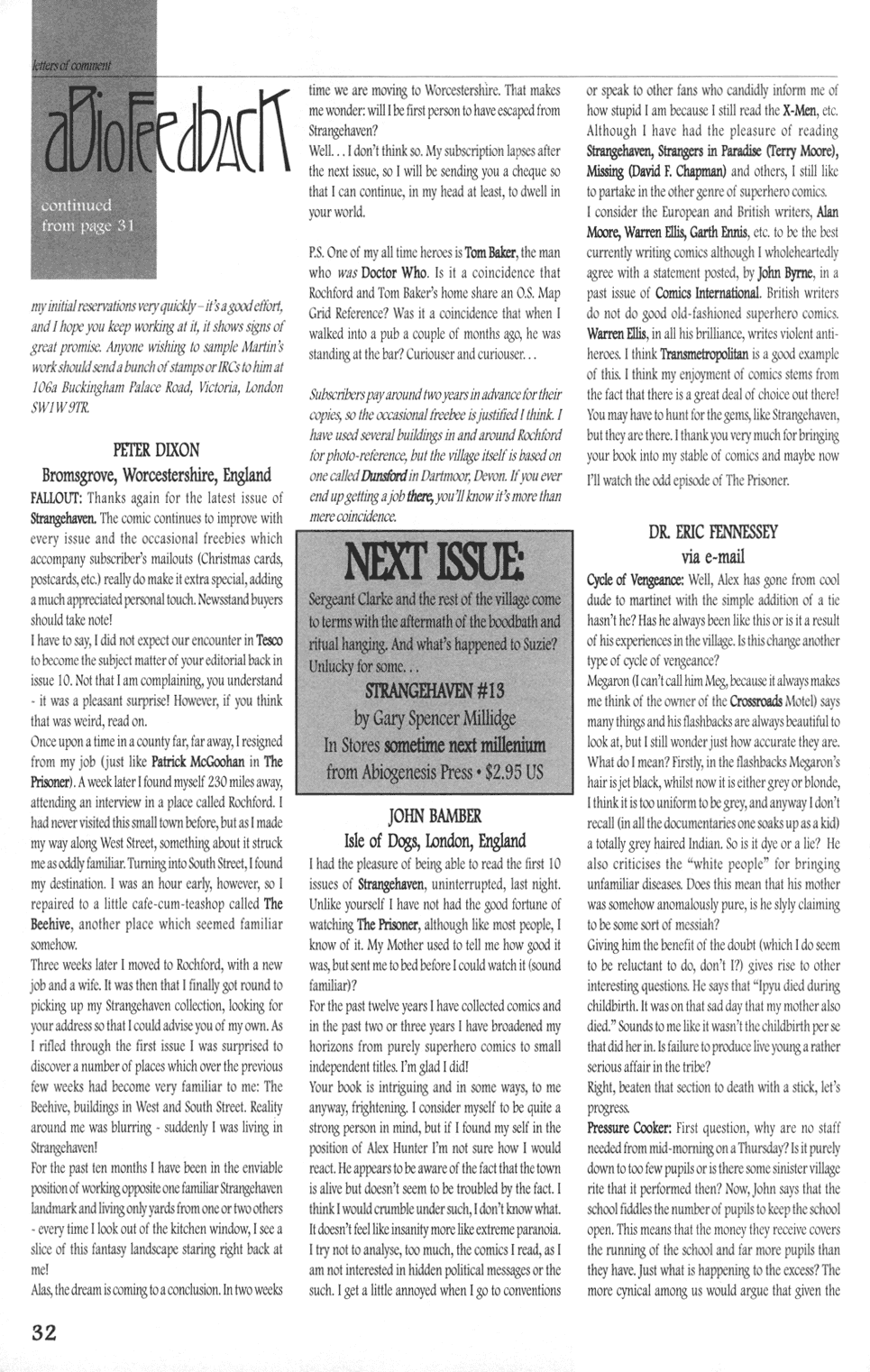Read online Strangehaven comic -  Issue #12 - 32