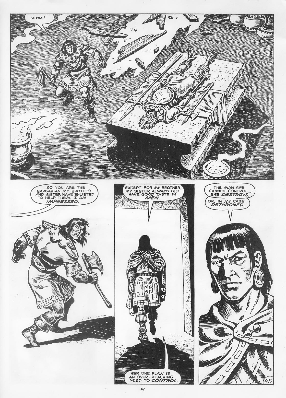 Read online The Savage Sword Of Conan comic -  Issue #166 - 49