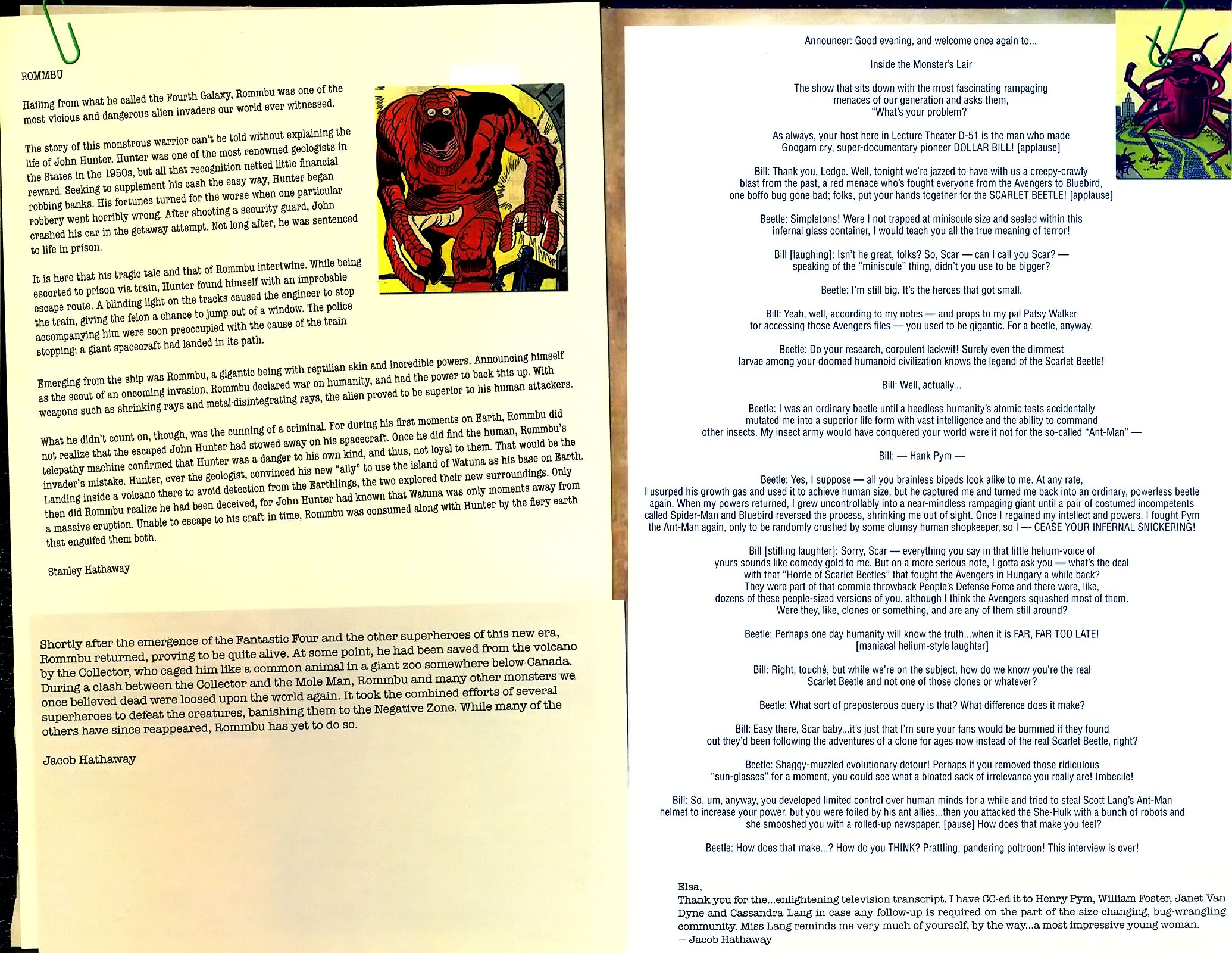 Read online Marvel Monsters: From the Files of Ulysses Bloodstone (and the Monster Hunters) comic -  Issue # Full - 27