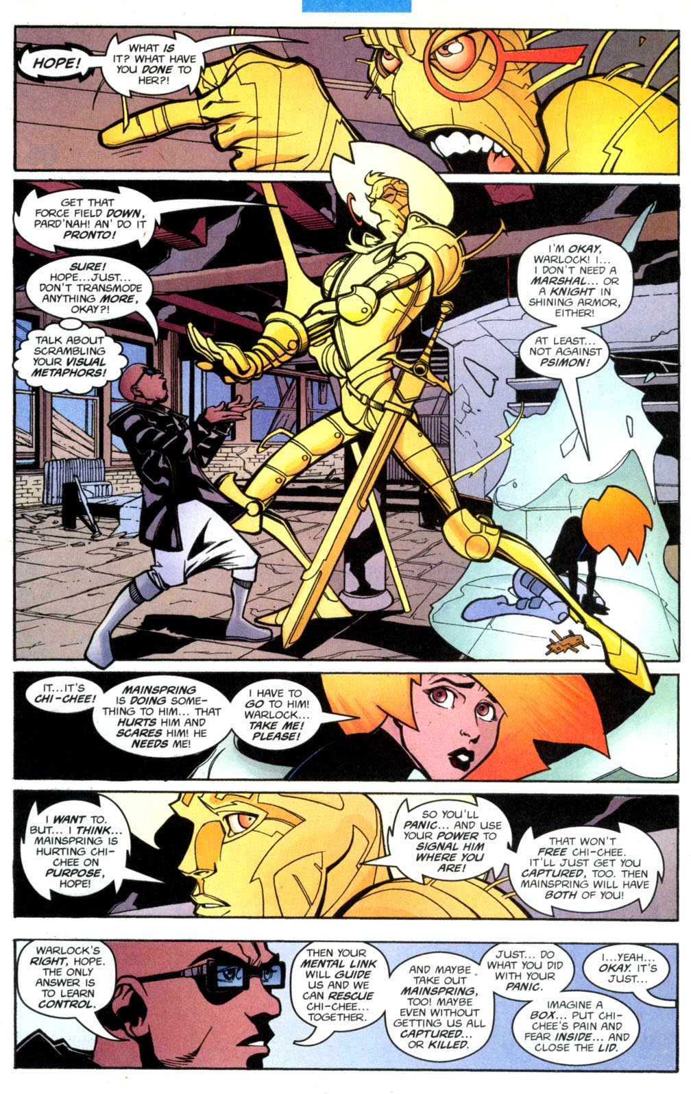 Read online Warlock (1999) comic -  Issue #4 - 10