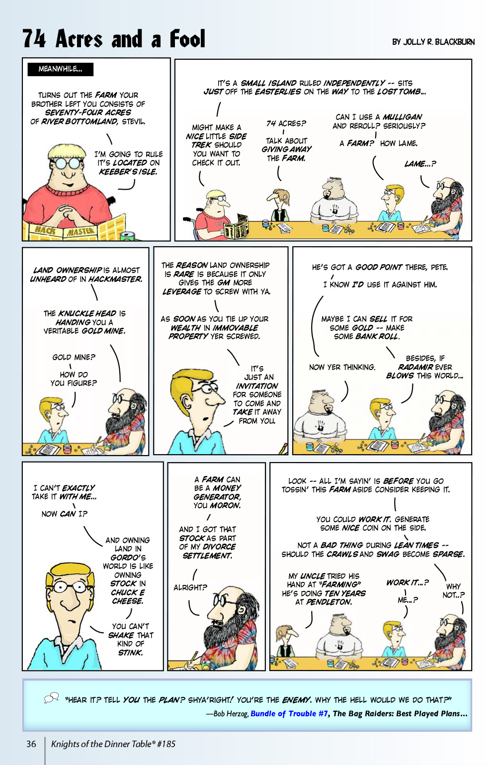 Read online Knights of the Dinner Table comic -  Issue #185 - 38