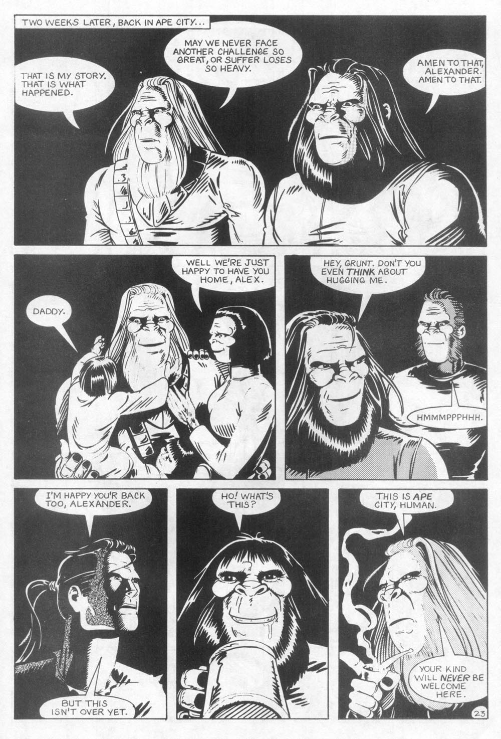 Read online Planet of the Apes (1990) comic -  Issue #24 - 26