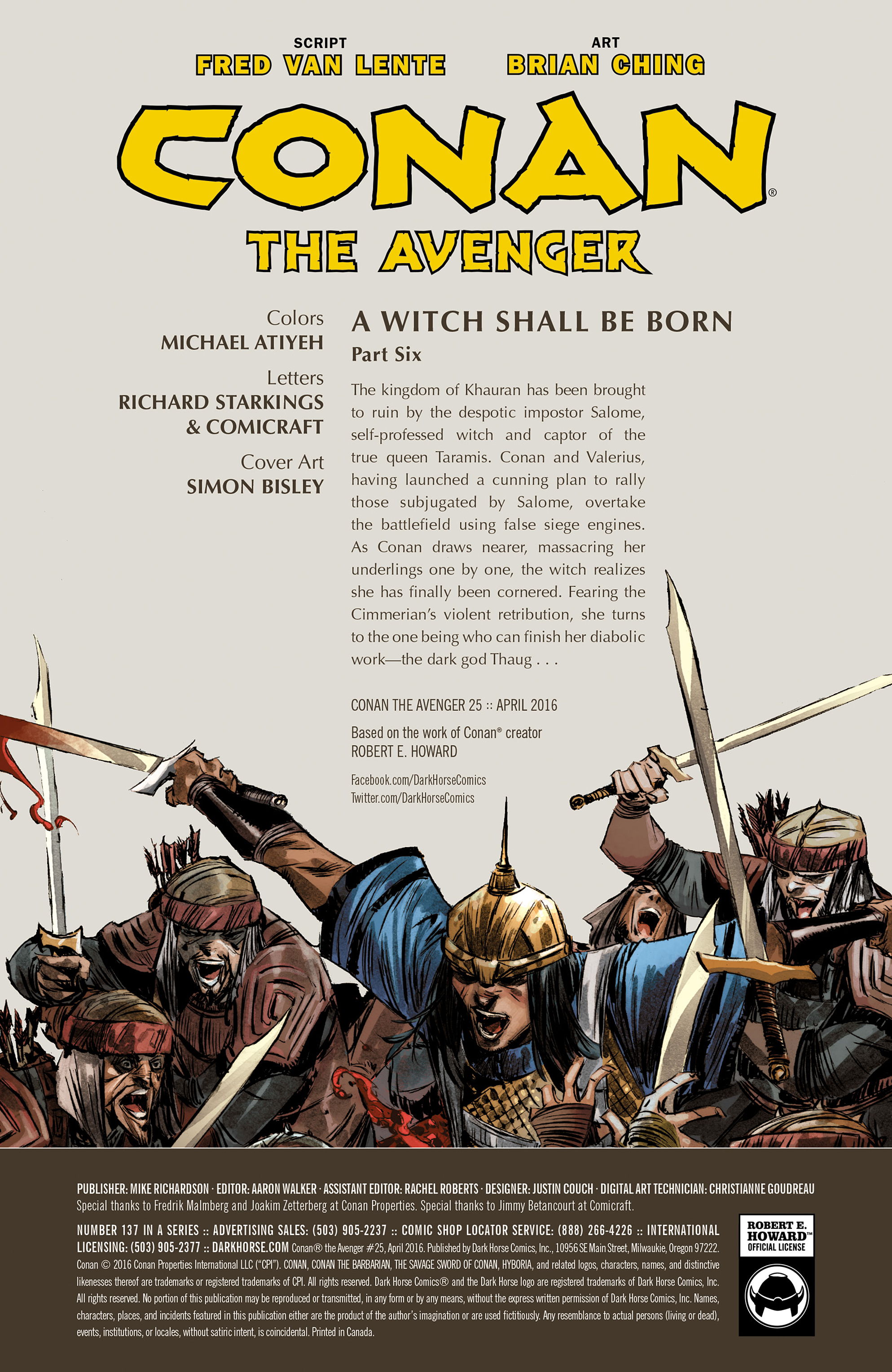 Read online Conan the Avenger comic -  Issue #25 - 2