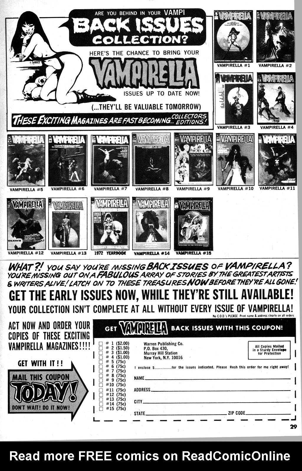 Read online Vampirella (1969) comic -  Issue #16 - 29