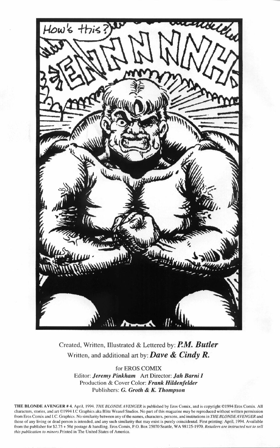 Read online The Blonde Avenger comic -  Issue #4 - 2