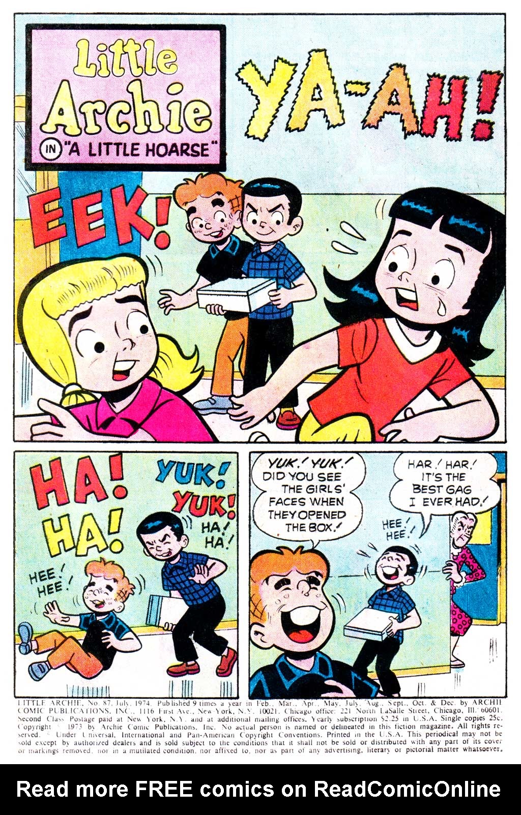 Read online The Adventures of Little Archie comic -  Issue #87 - 2