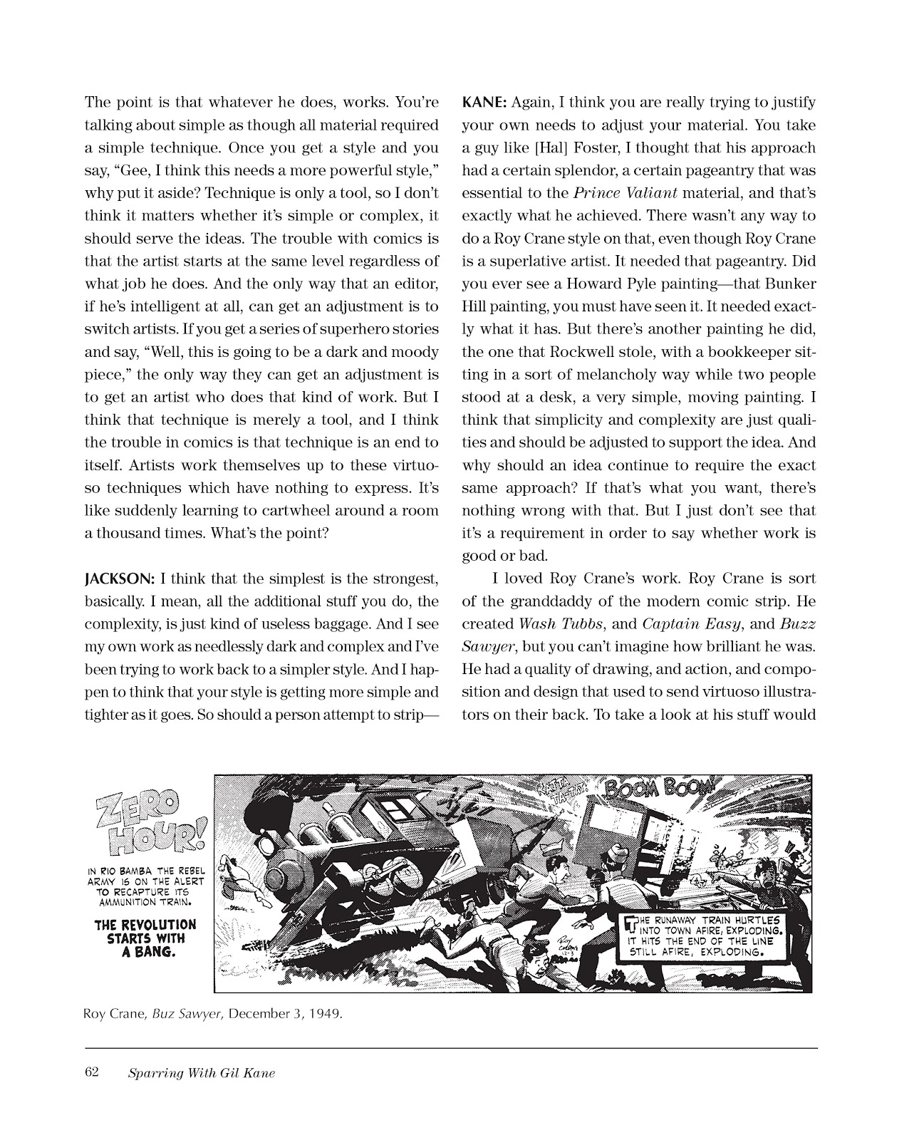 Sparring With Gil Kane: Colloquies On Comic Art and Aesthetics issue TPB (Part 1) - Page 62