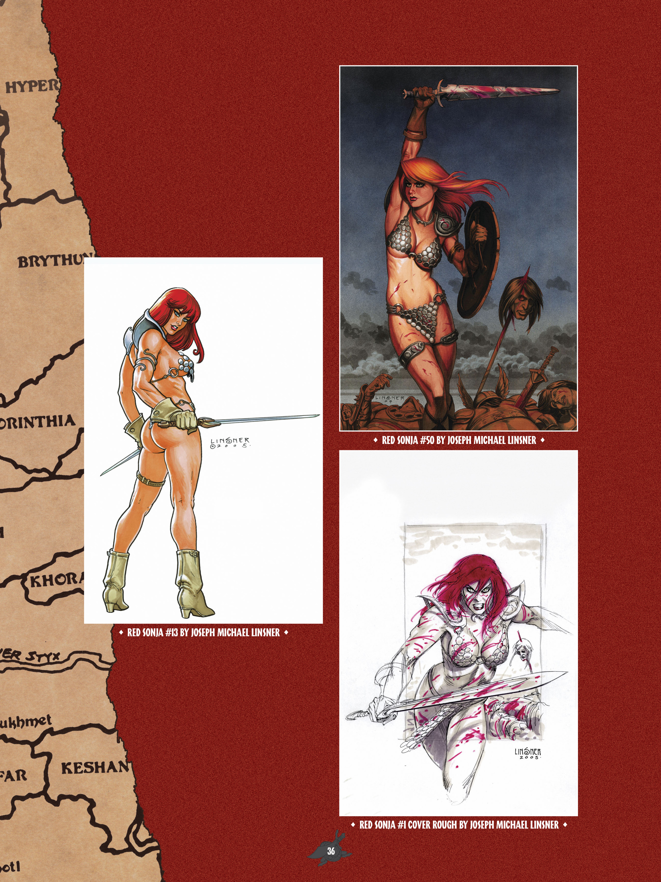 Read online The Art of Red Sonja comic -  Issue # TPB 1 (Part 1) - 35
