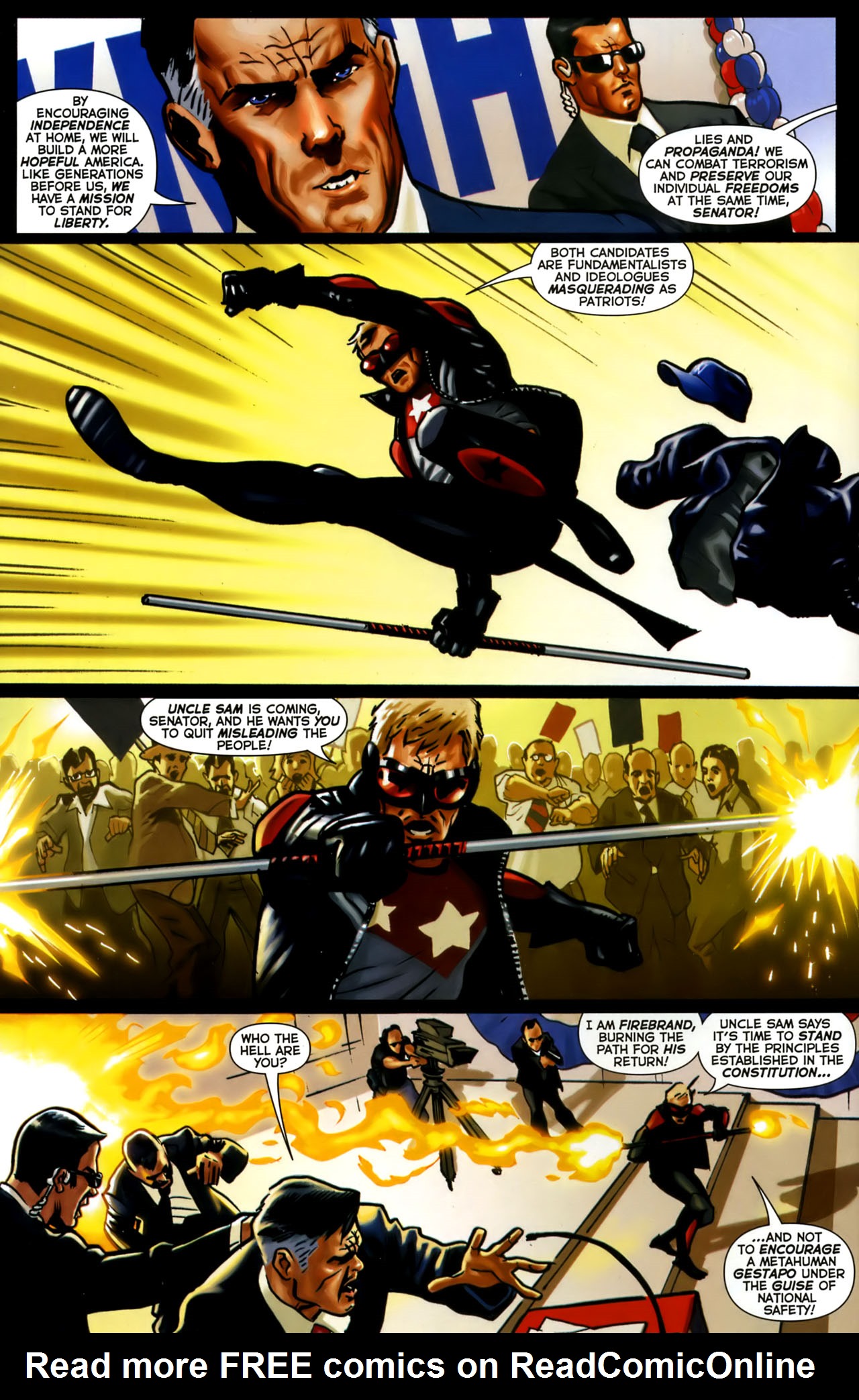 Read online Uncle Sam and the Freedom Fighters (2006) comic -  Issue #1 - 6
