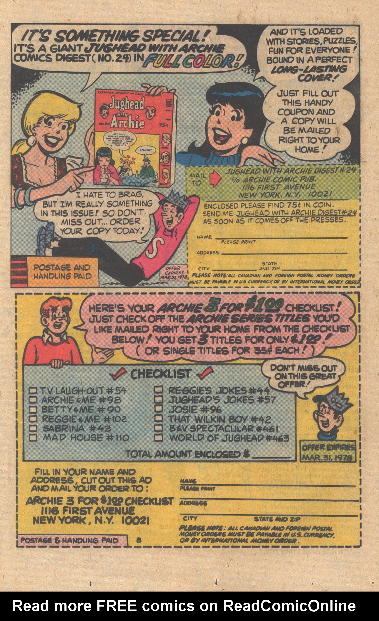 Read online Life With Archie (1958) comic -  Issue #188 - 11