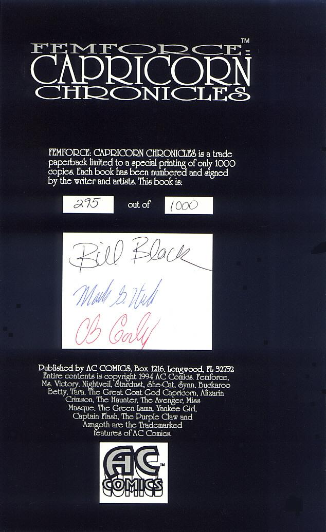 Read online Femforce: The Capricorn Chronicles comic -  Issue # TPB - 4