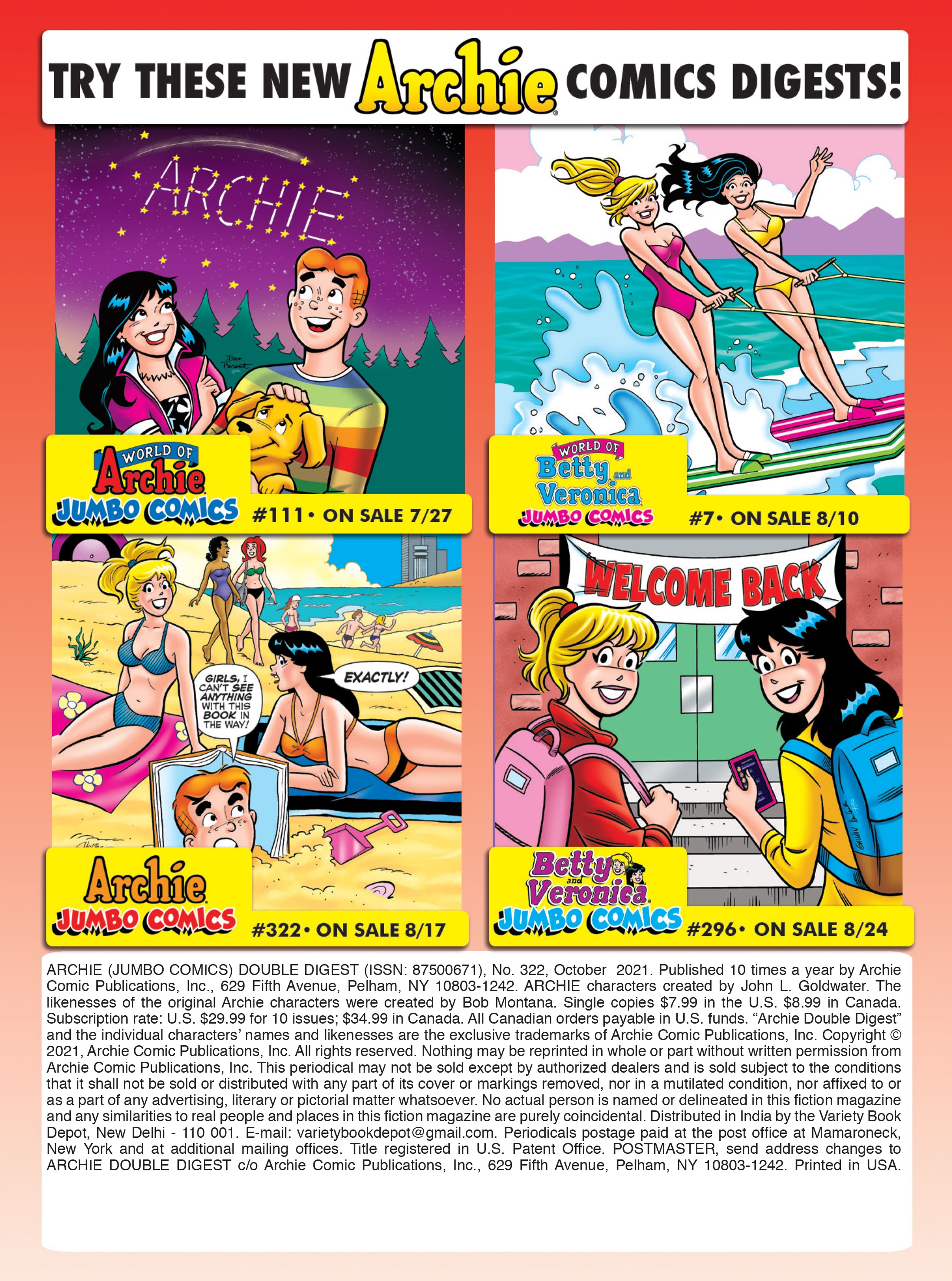 Read online Archie's Double Digest Magazine comic -  Issue #322 - 182