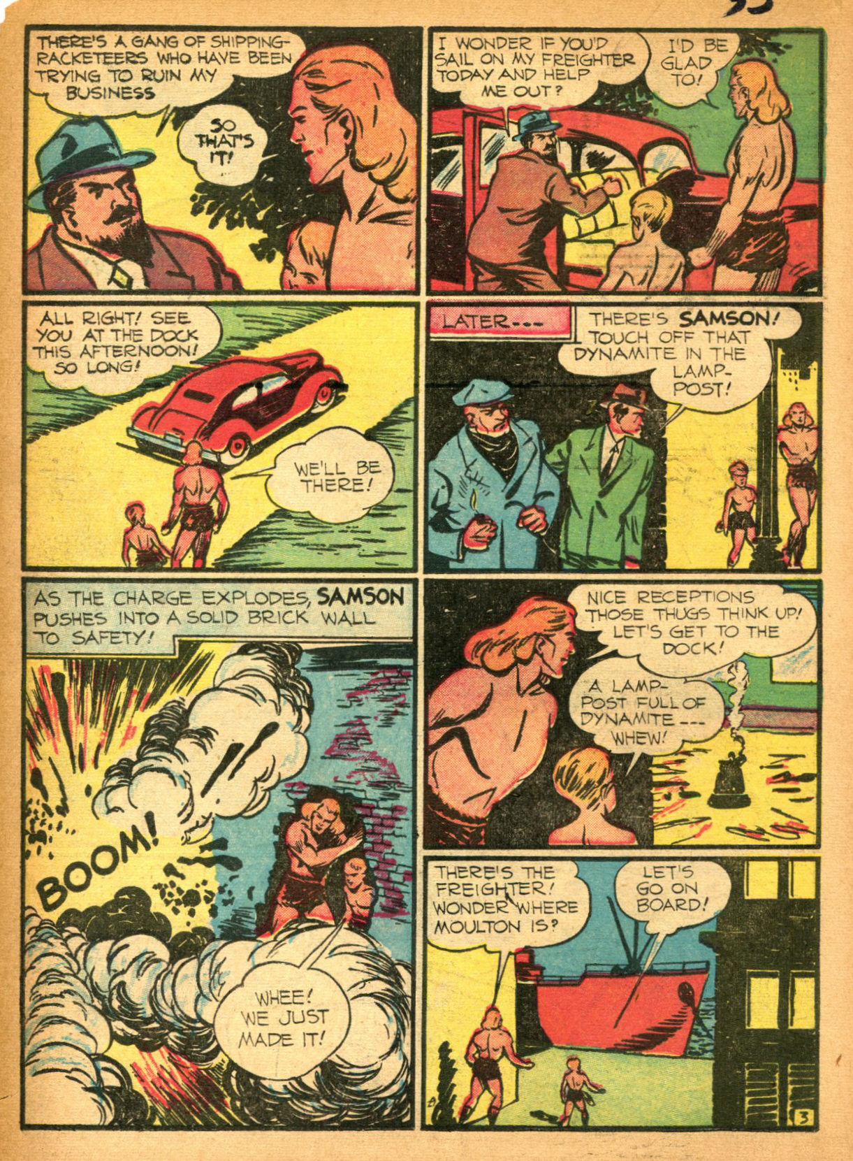 Read online Samson (1940) comic -  Issue #2 - 37
