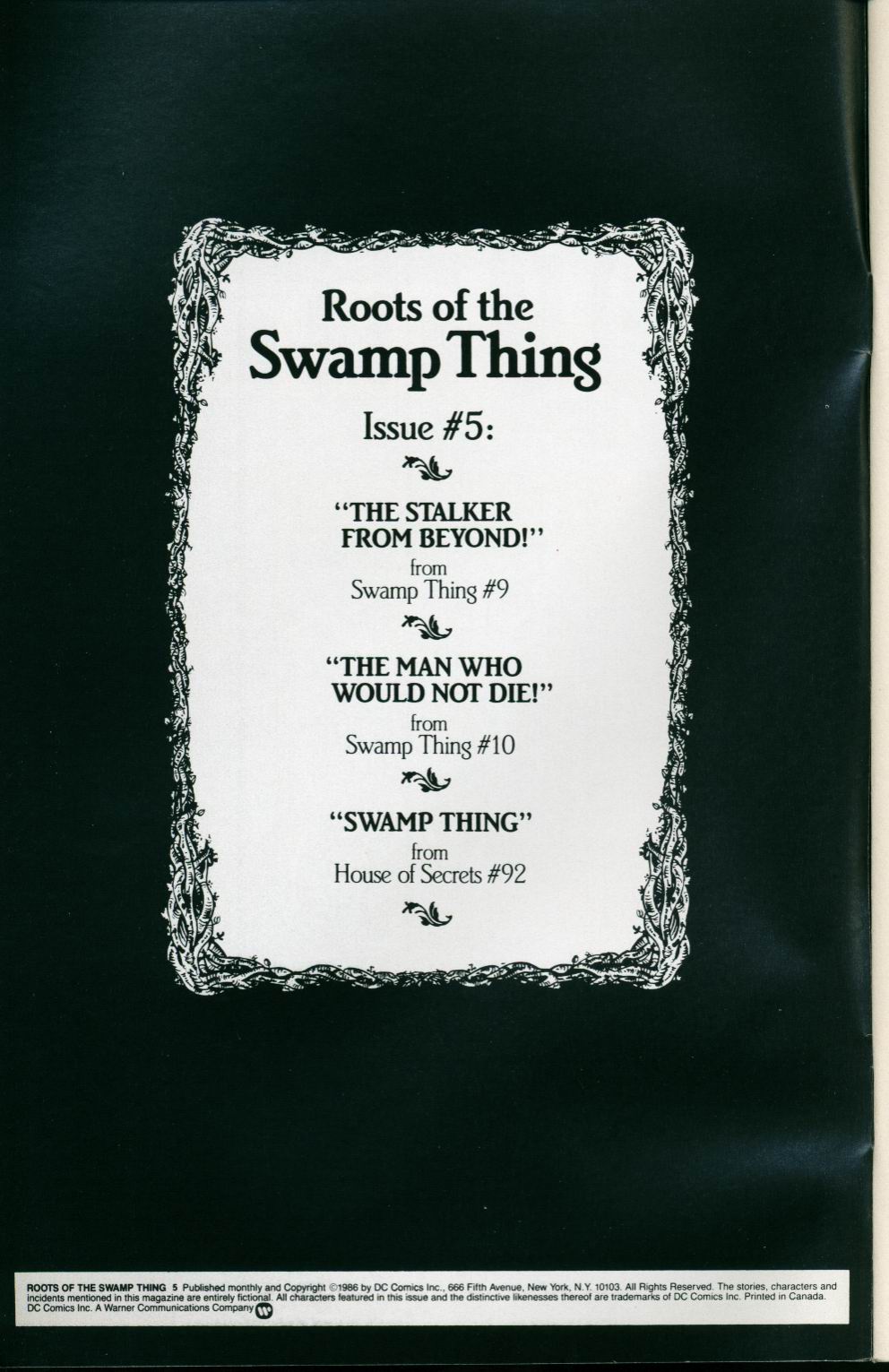 Read online Roots of the Swamp Thing comic -  Issue #5 - 2