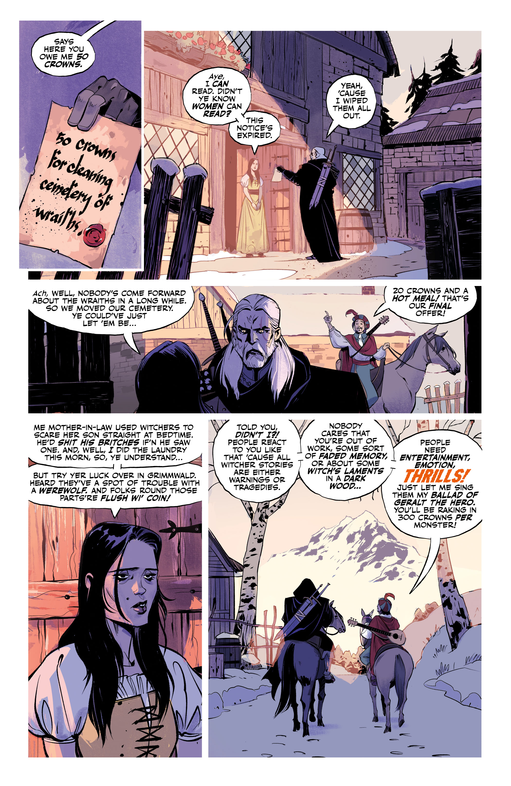 Read online The Witcher: The Ballad of Two Wolves comic -  Issue #1 - 6