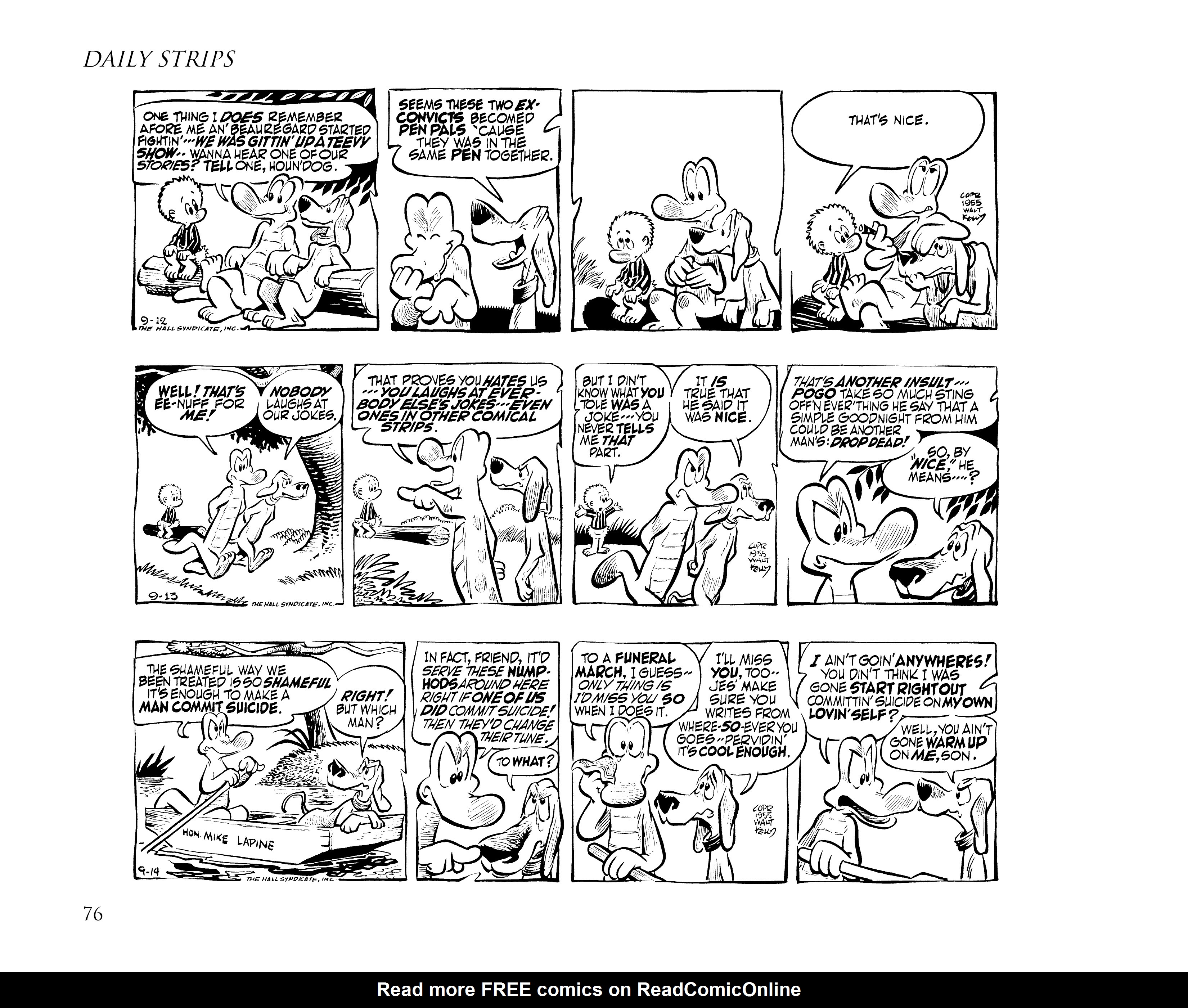 Read online Pogo by Walt Kelly: The Complete Syndicated Comic Strips comic -  Issue # TPB 4 (Part 1) - 88